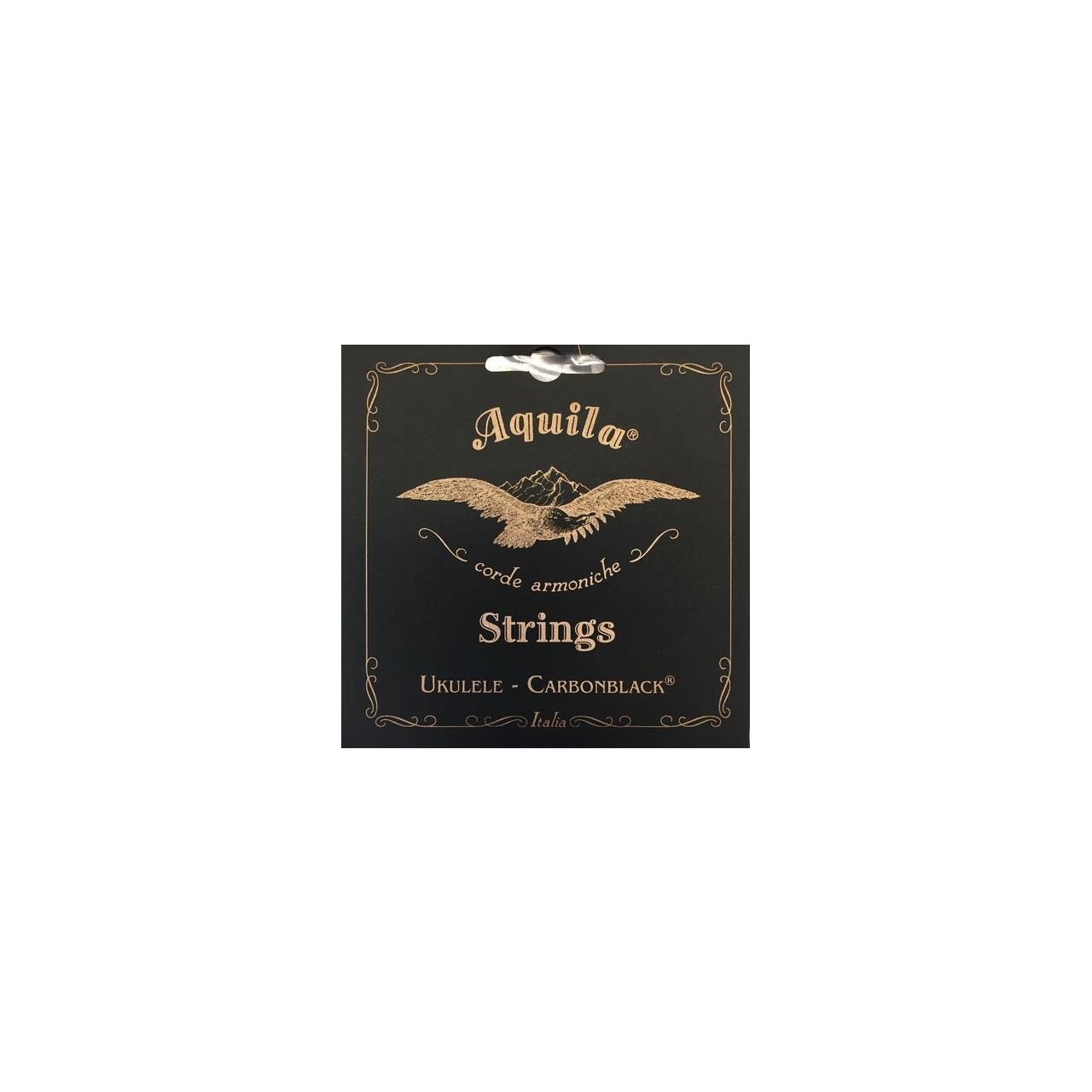 Aquila Carbonblack (wound) Ukulele Set, GCEA Tenor, low-G, 1 wound String - Saitensatz für Tenor Uku