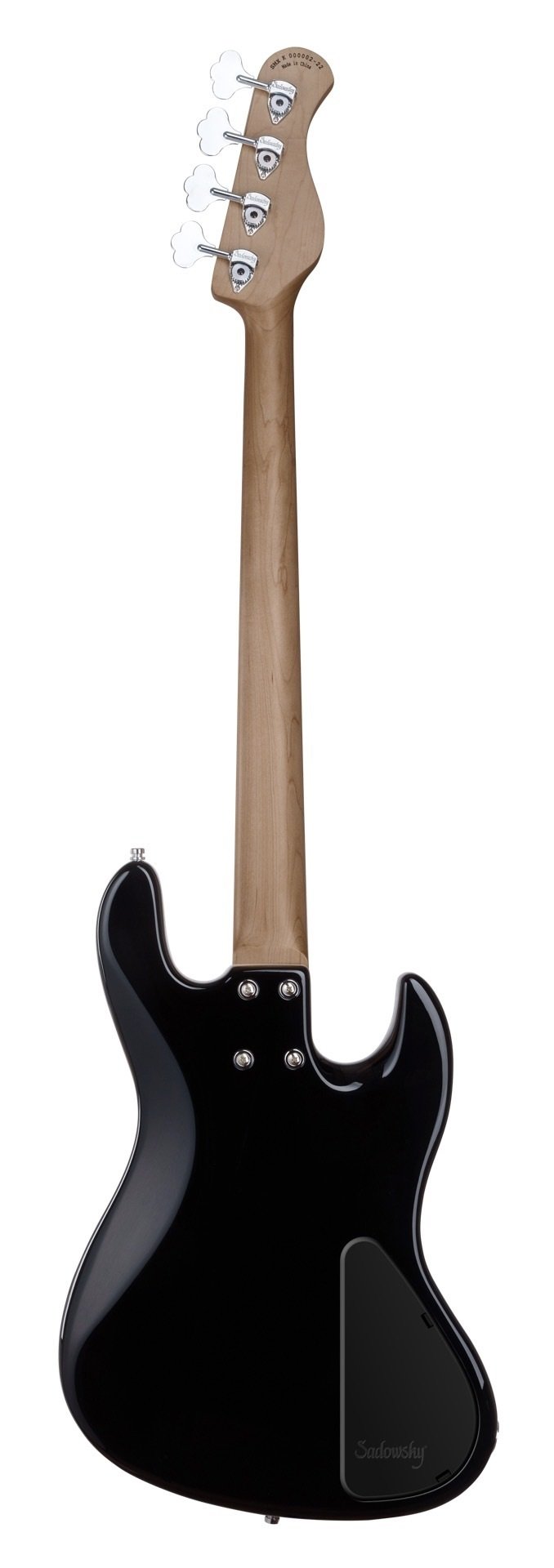 MetroExpress 21-Fret Hybrid P/J Bass, Morado Fingerboard, 4-String, Fretless, Lefthand - Solid Black