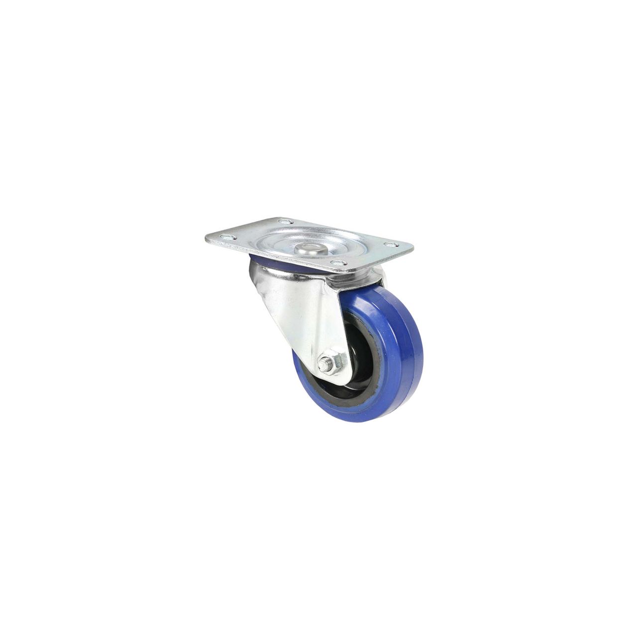Lenkrolle 80 mm mit blauem Rad