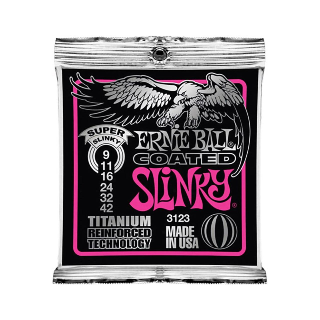 EB3123 Power Slinky Coated Titanium 9-42