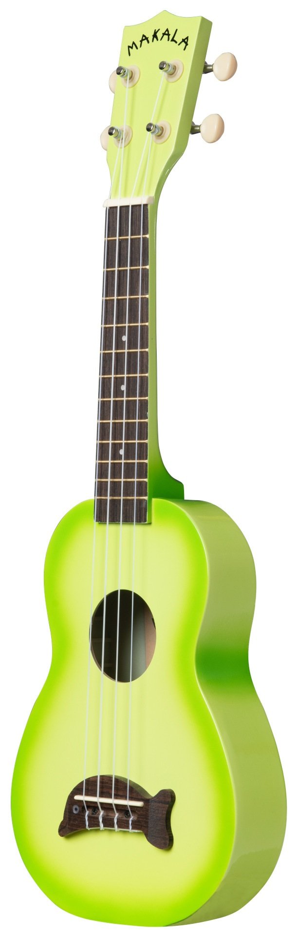 Soprano Dolphin Ukulele Green Apple Burst