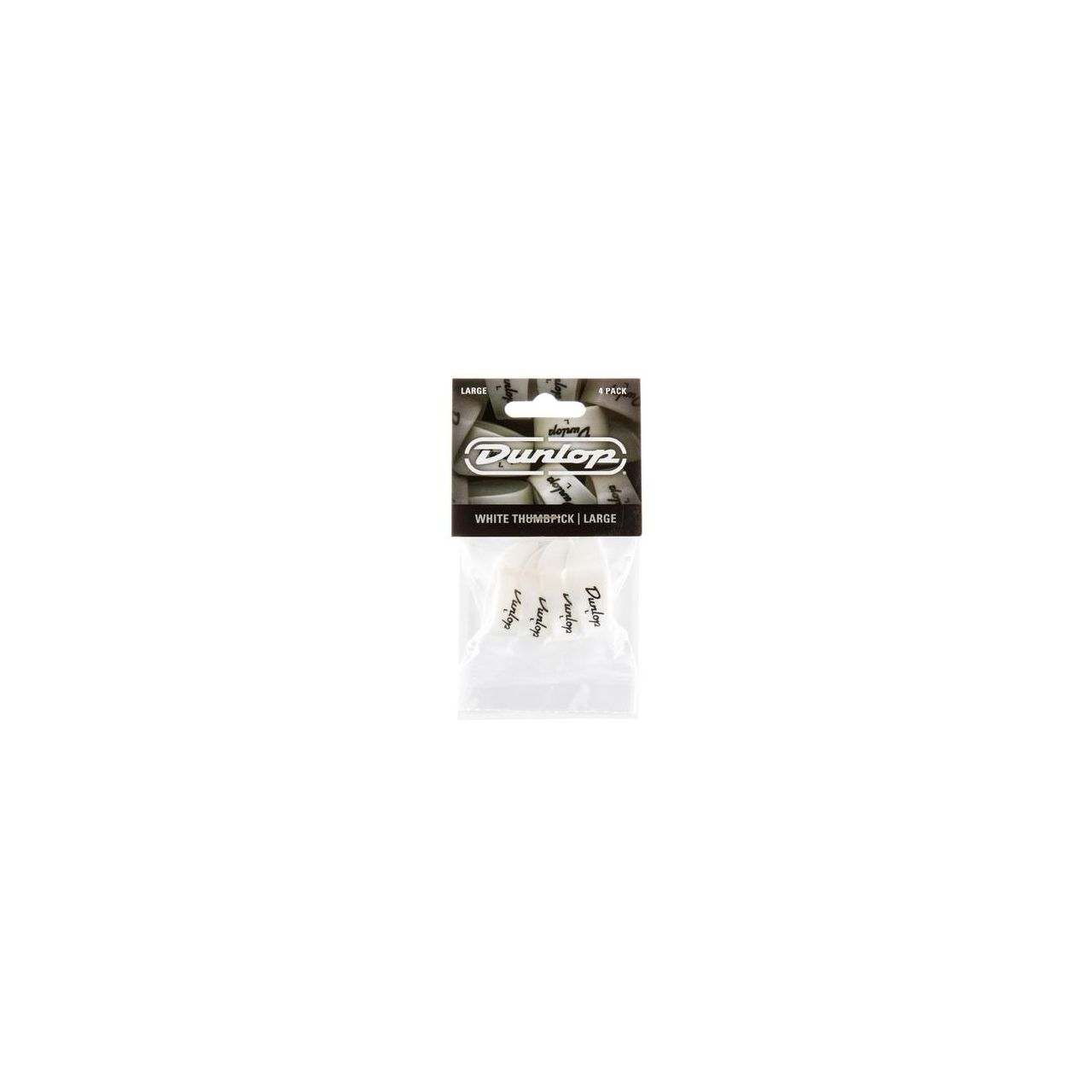9003P White Thumbpicks Player`s Pack 4 pcs. Large