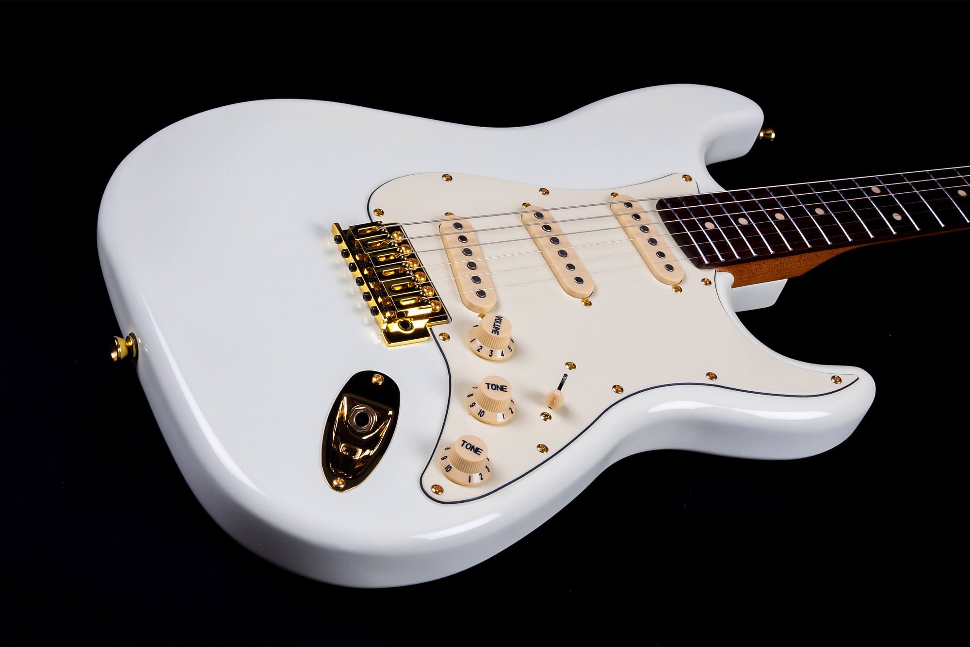 JS-380 Olympic White Gold E-Gitarre