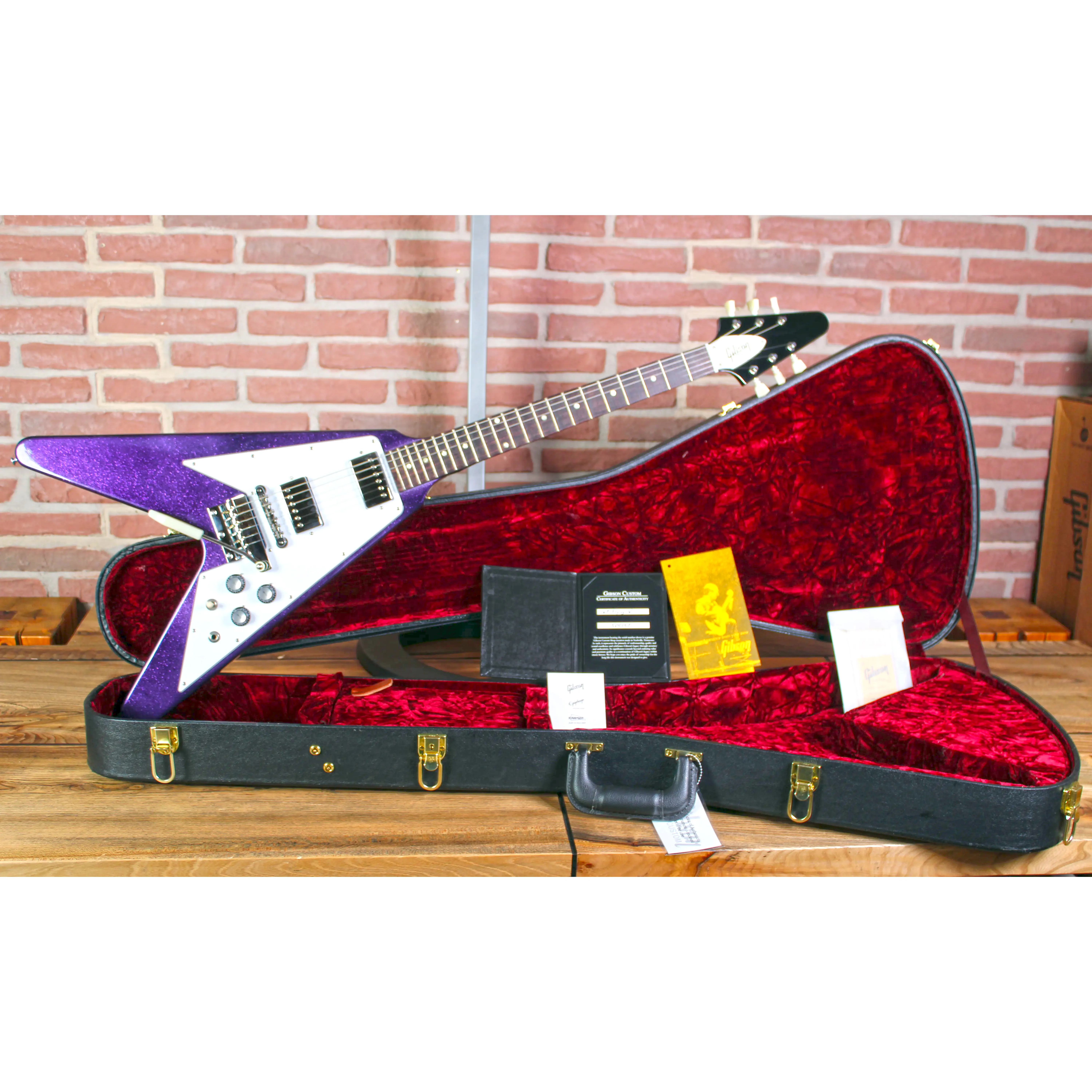 67 Flying V M2M Purple Sparkle Short Maestro Custom Shop