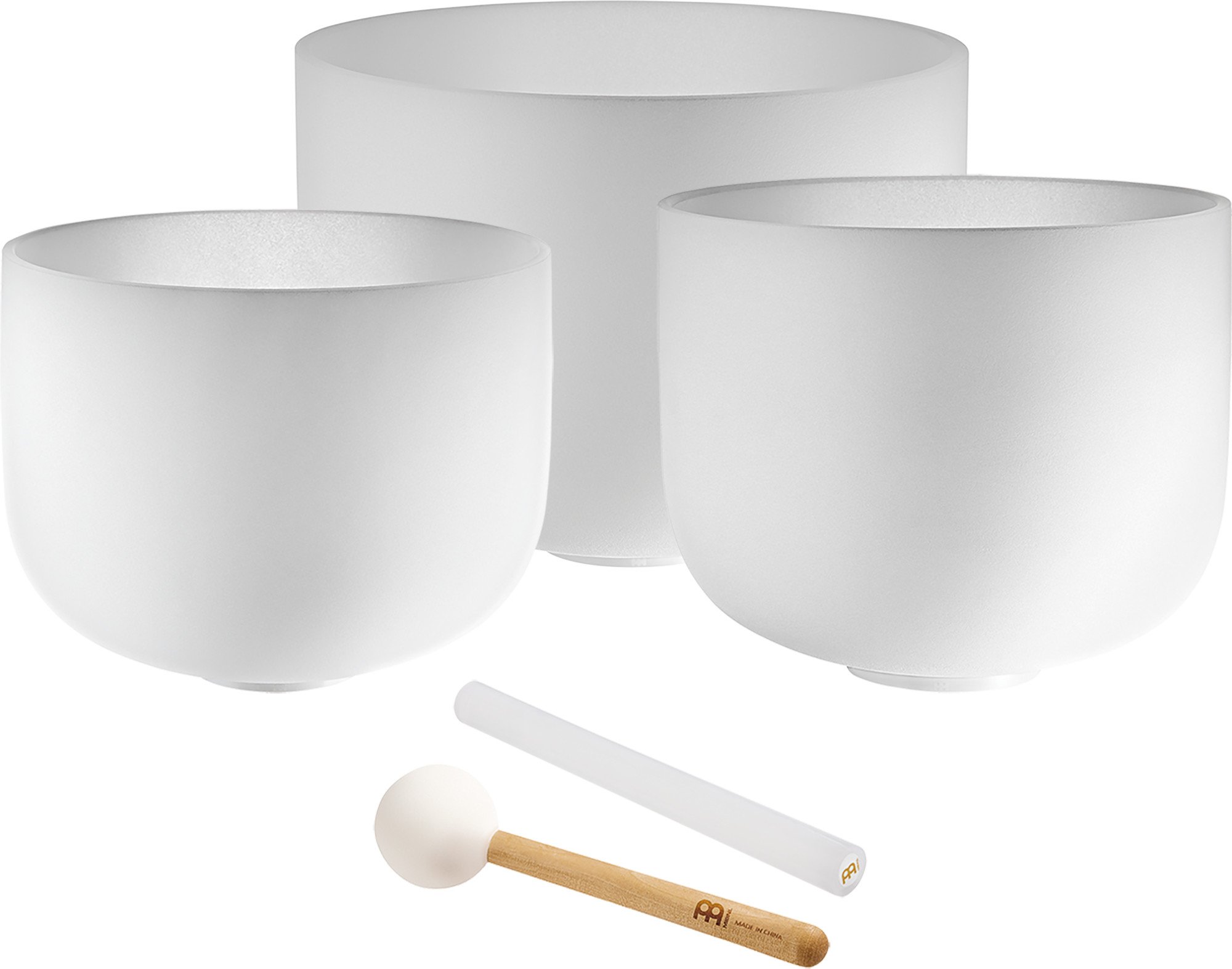 3-teiliges Crystal Singing Bowl Set, A4/F4/D4, 432Hz CSBSETAFD