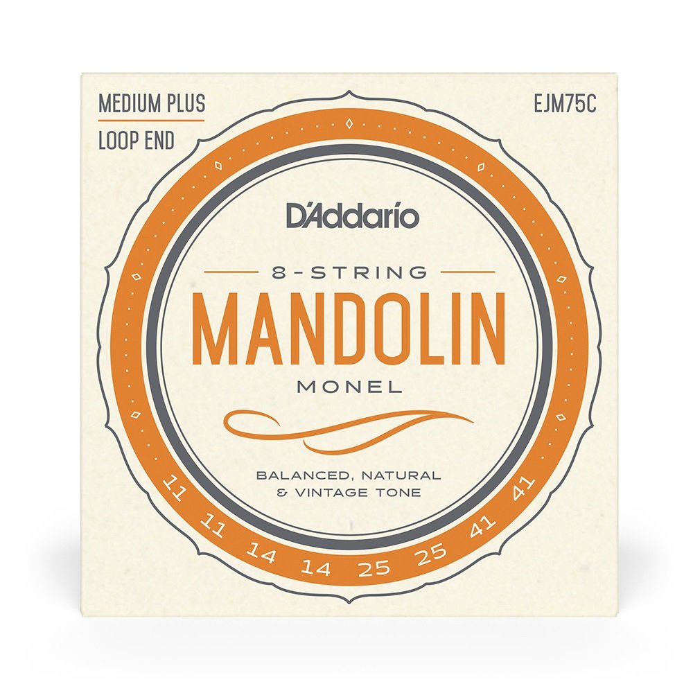 EJM75C Monel-Saiten für Mandoline, mittlere Spannung (Medium Plus), 11-41