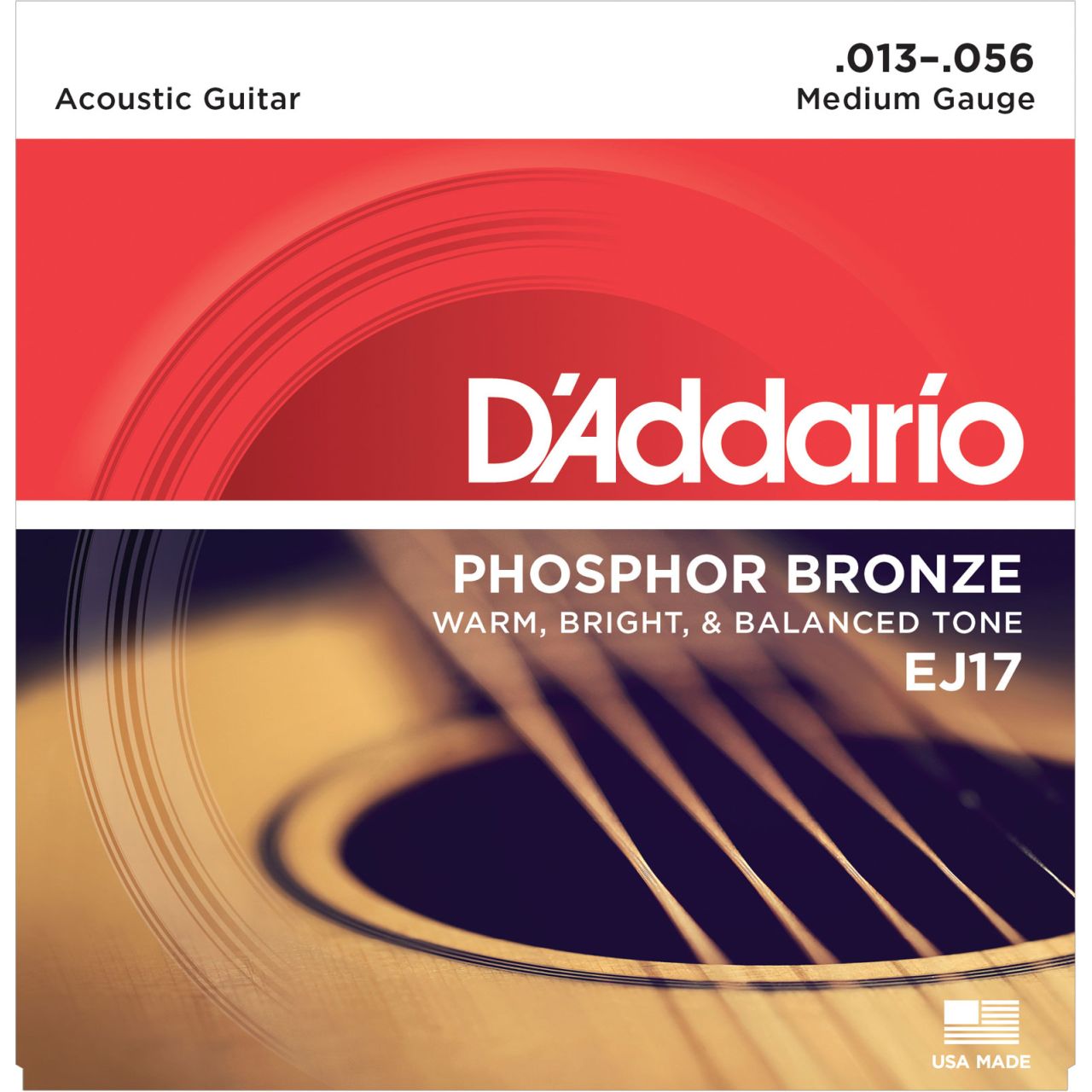 EJ17 Gitarrensaiten Satz 013"-056" - Medium