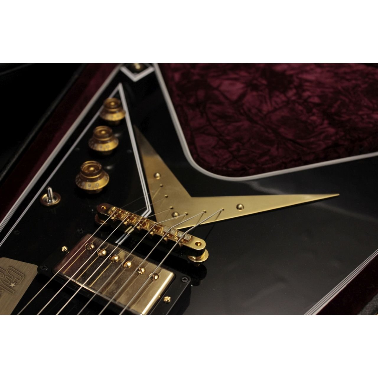 Flying V Custom in Ebony *Showroom-Model* - E-Gitarre