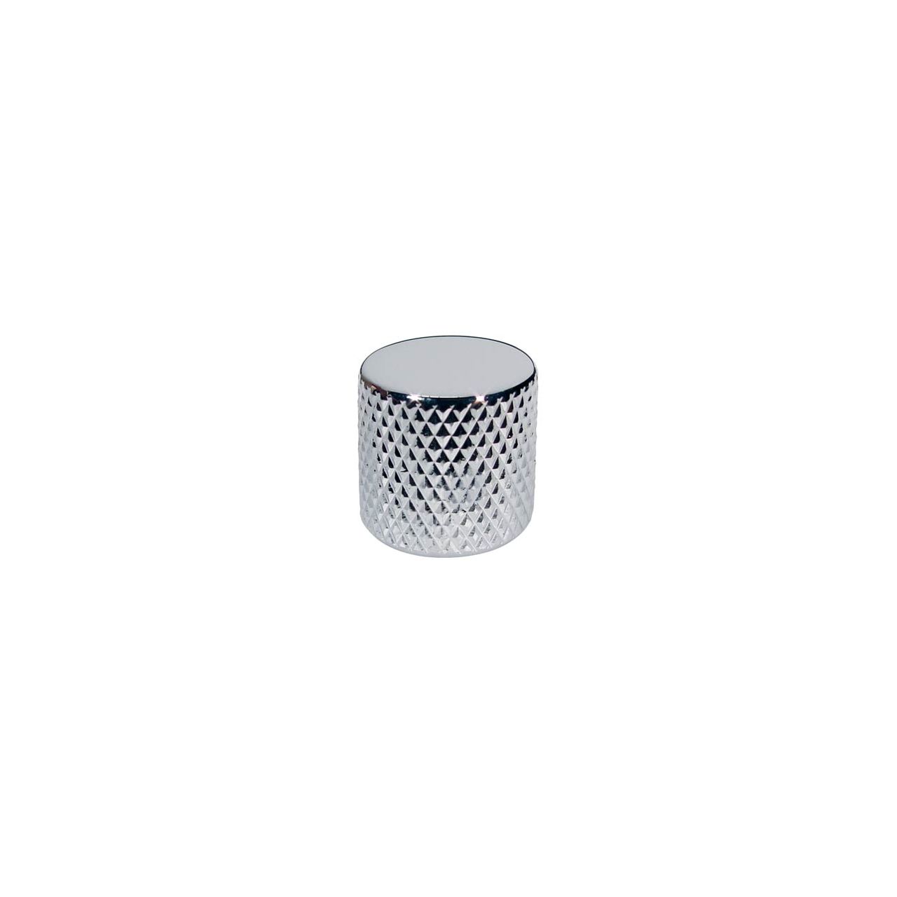 Potiknopf, Dome Knob, Metall, chrom, 19,0mmx19.0mm, push on, 6,0mm Schaft