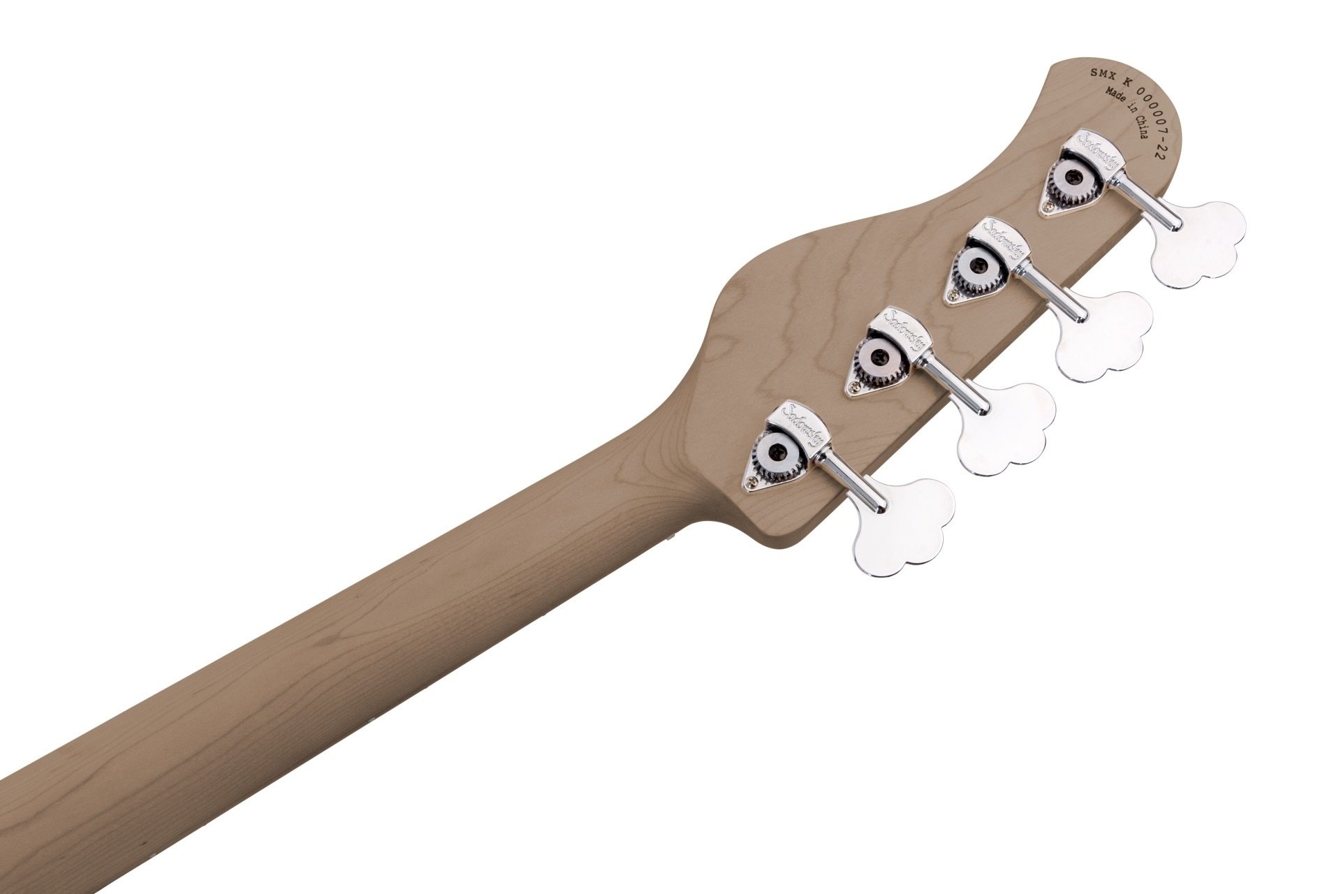 MetroExpress 21-Fret Hybrid P/J Bass, Roasted Maple Fingerboard, 4-String - Solid Olympic White High