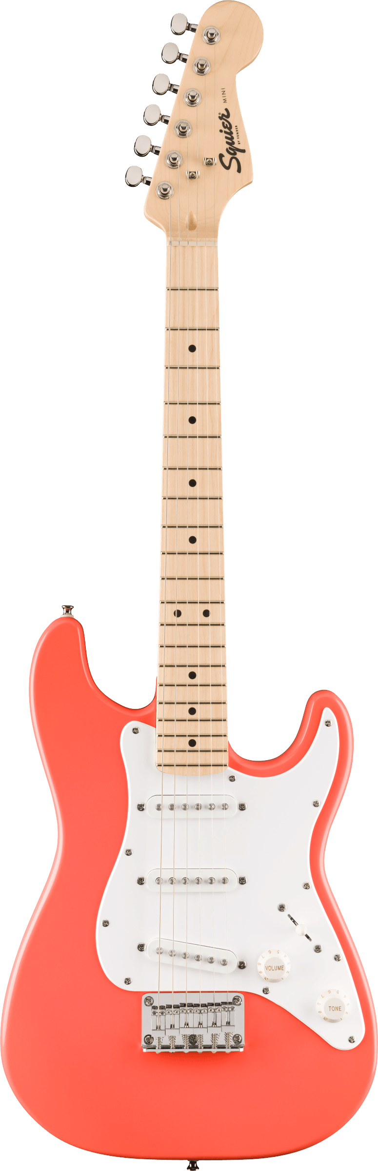  FSR Mini Stratocaster Maple Fingerboard Tahitian Coral