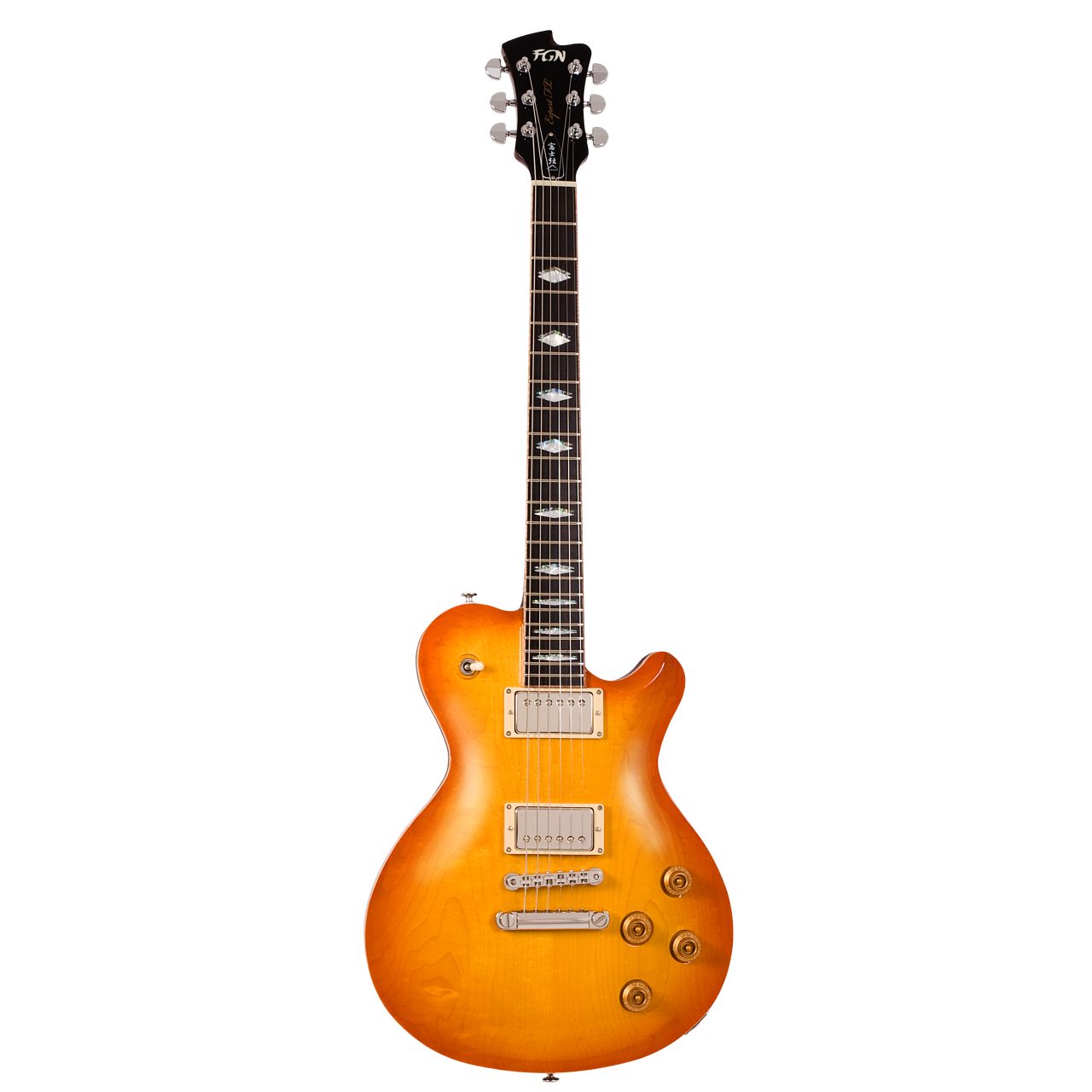 Expert Flame Plain Top Orange Burst - E-Gitarre
