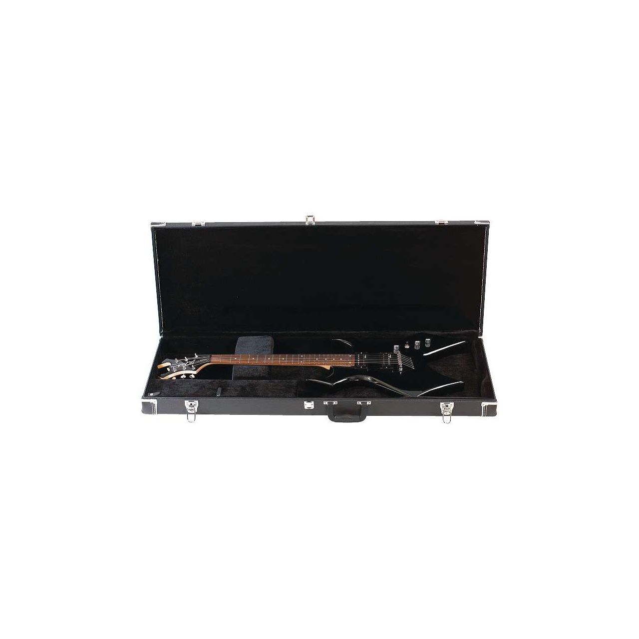 Gitarrenkoffer Warlock / Bich / Mockingbird / Virgin / Ironbird Case - Black Tolex