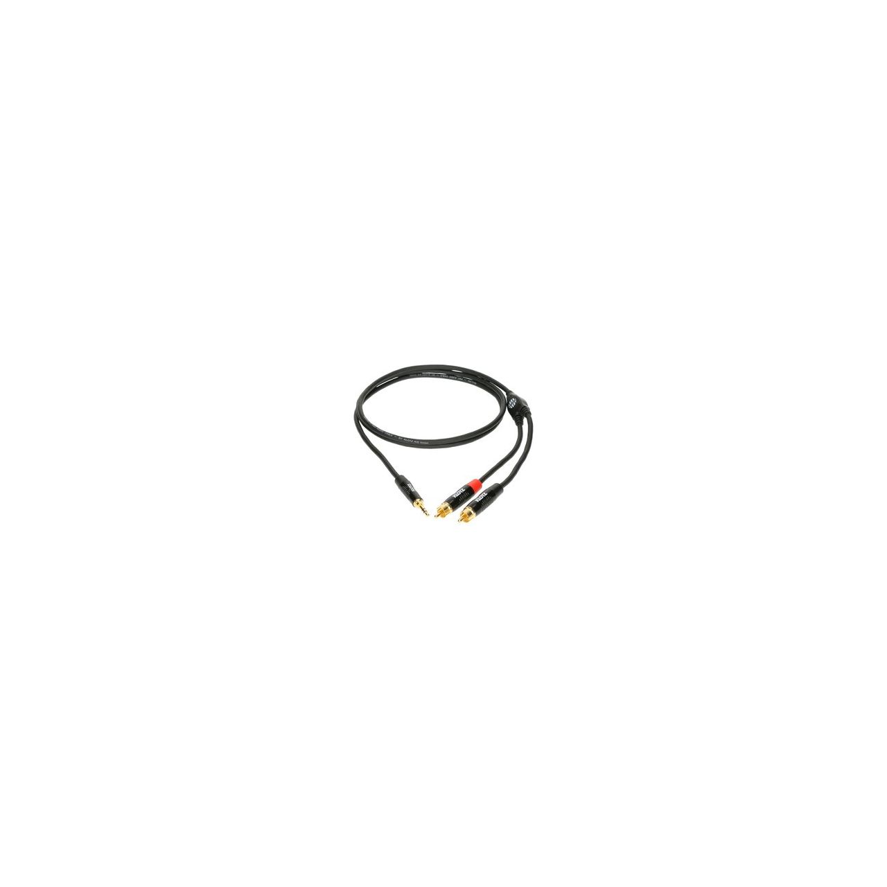 KY7-150 MiniLink Pro Y-Kabel Mini Klinke 3,5 mm - 2 x RCA Stecker, 1,5 Meter