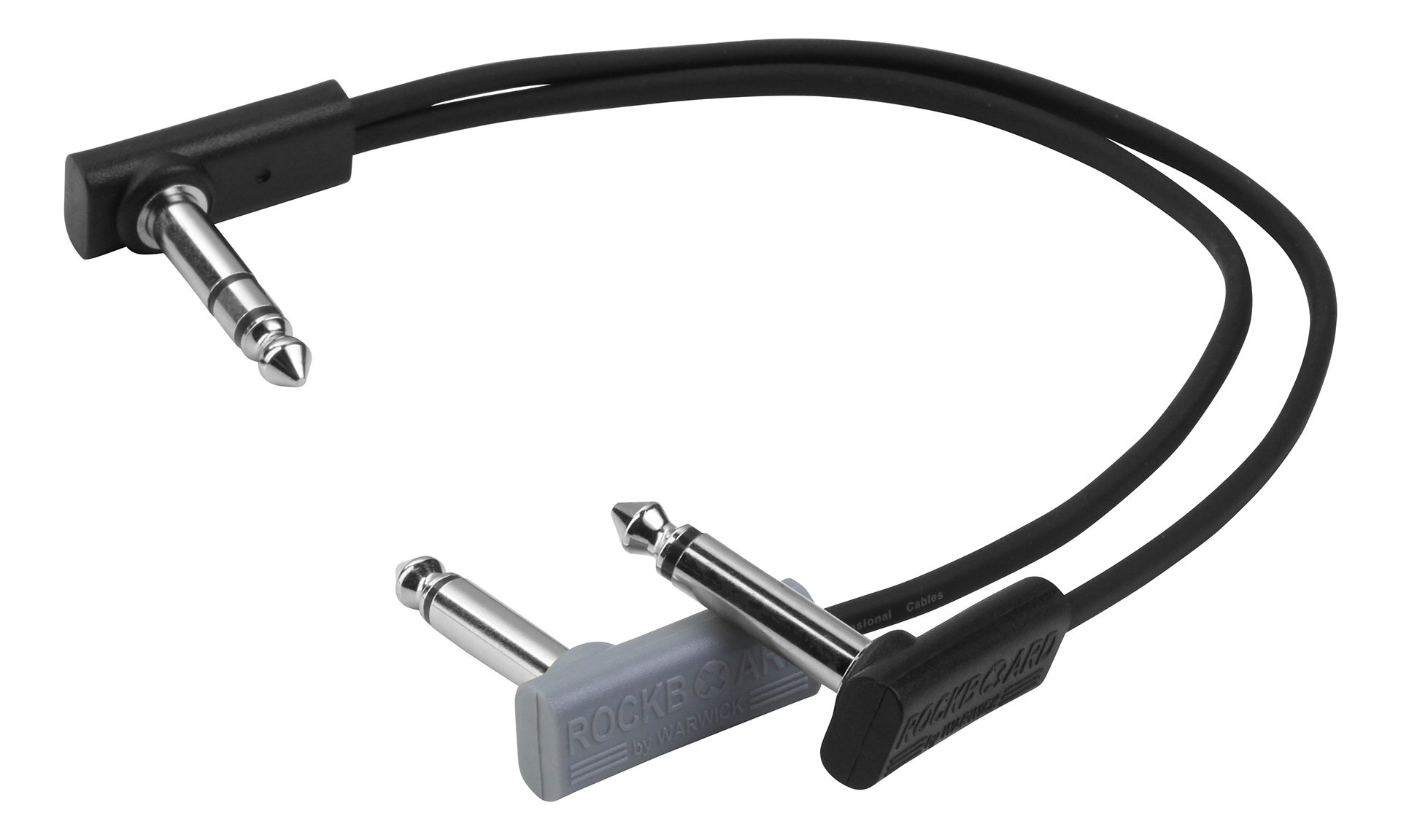 Flat Patch Y-Splitter Cable 20 cm Black