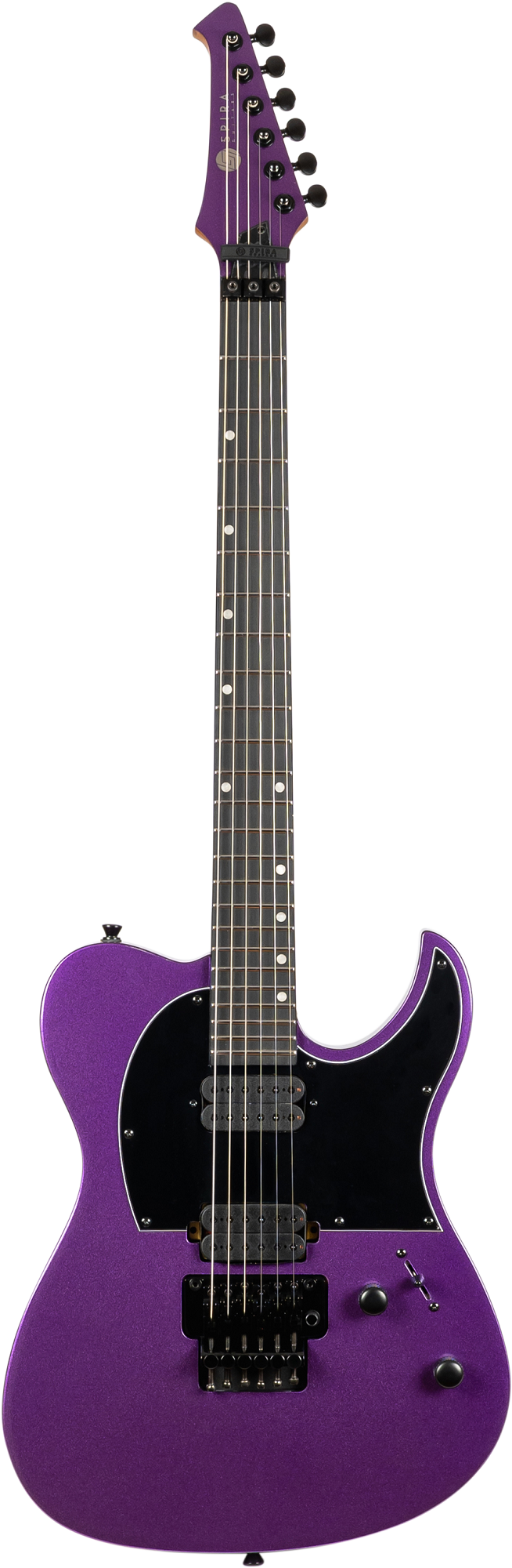 E-Gitarre Spira T-420 PP mit geröstetem Pappelkorpus und schwarzer Hardware