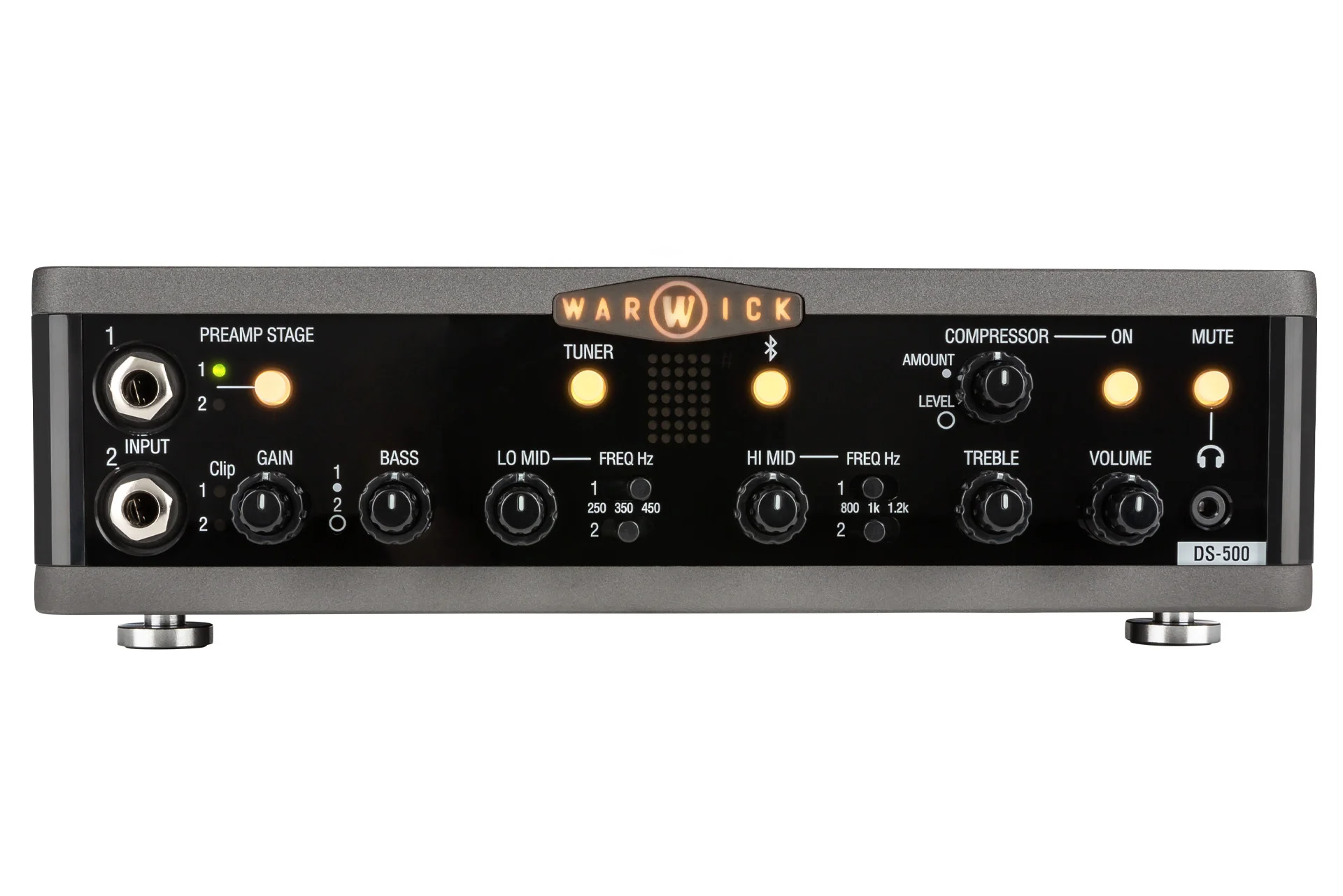 Stage Series DS 500 Double Stage Bass Amp Head with USB-Interface, 500 Watt