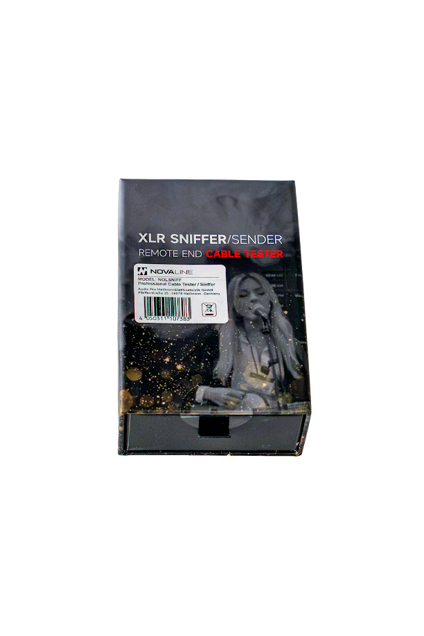 XLR-Kabeltester, Sniffer-Sender, Remote-End-Tester, schwarze Verpackung