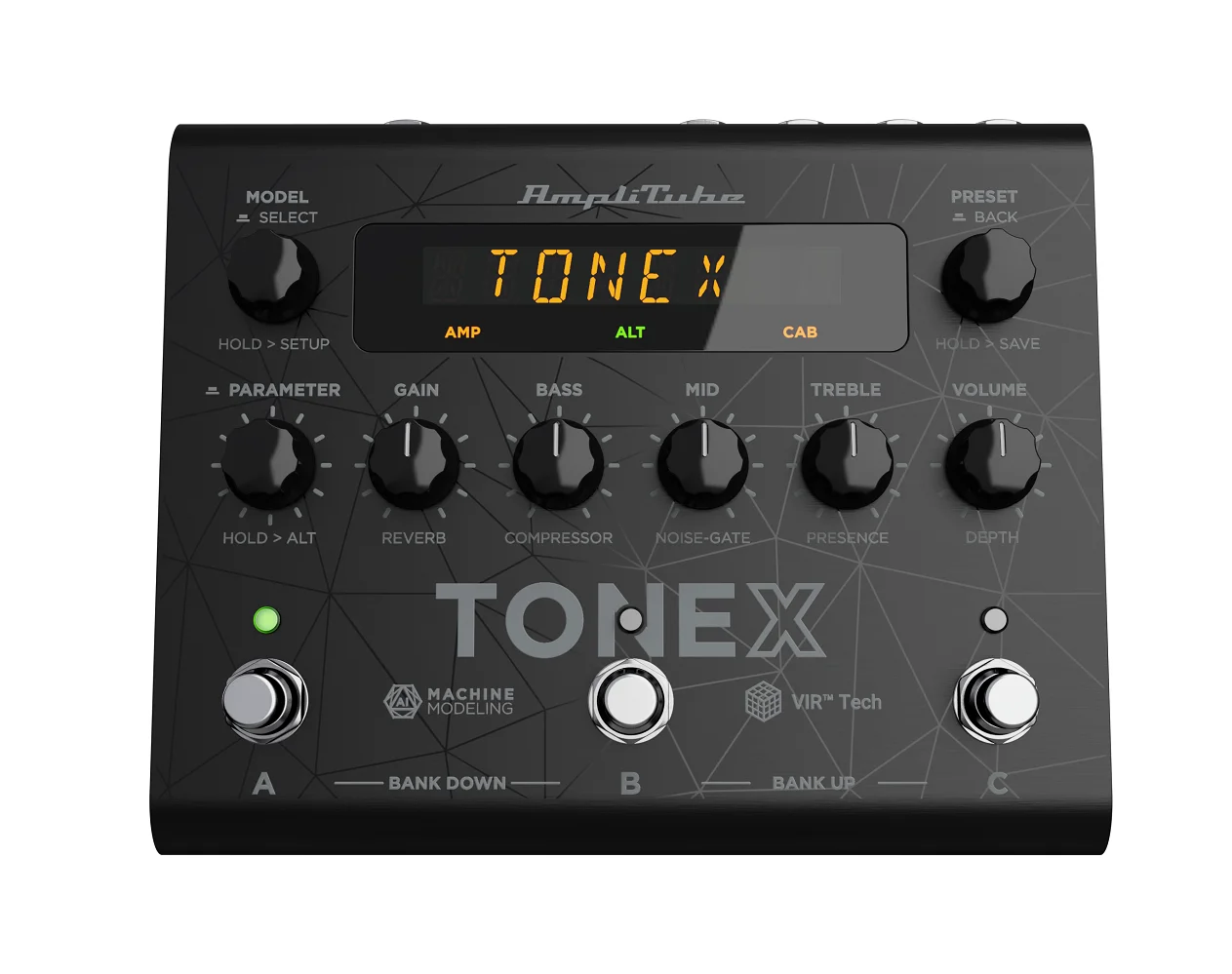IK Multimedia TONEX Pedal Amp Modeling Stompbox Vorderansicht