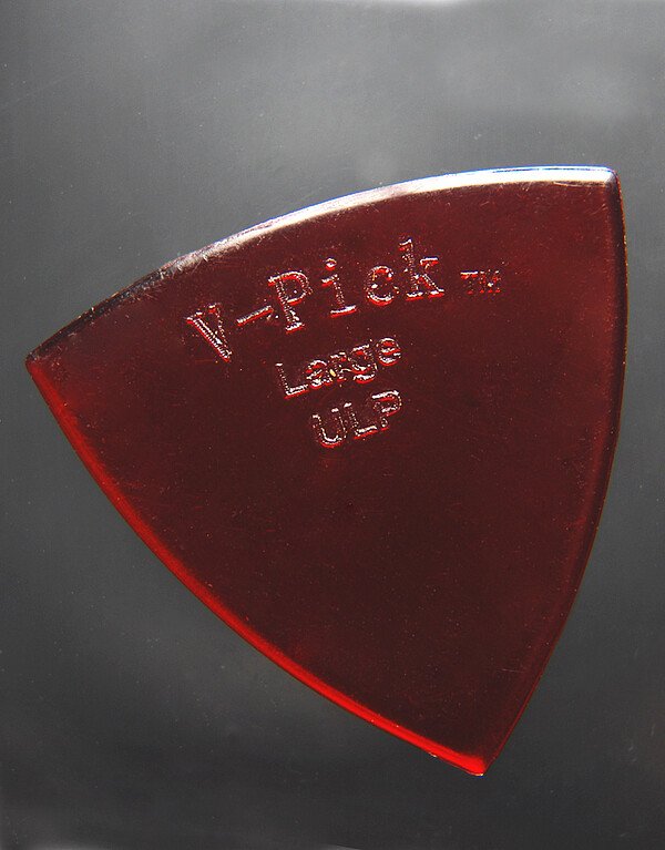 Large Pointed Ultra Lite Pick Ruby Red