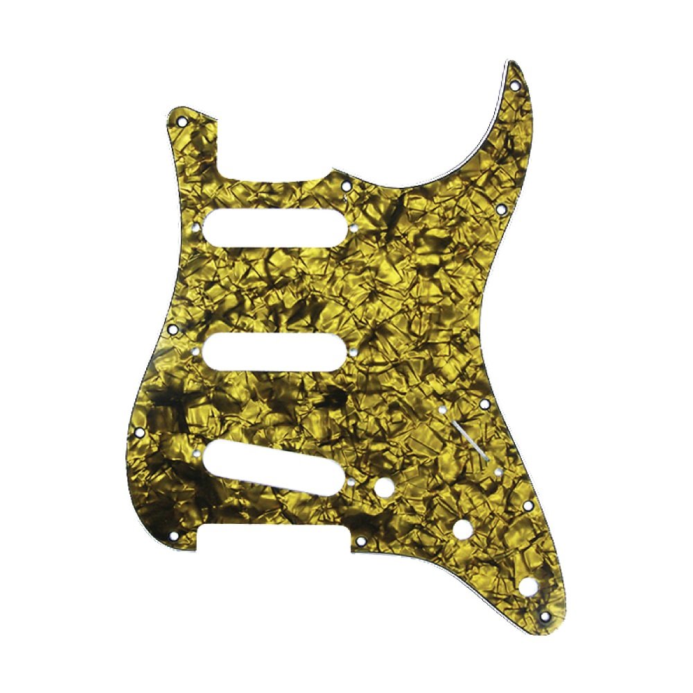 ST-Style SSS Pickguard (DPP ST GOP SSS), Gold Pearl