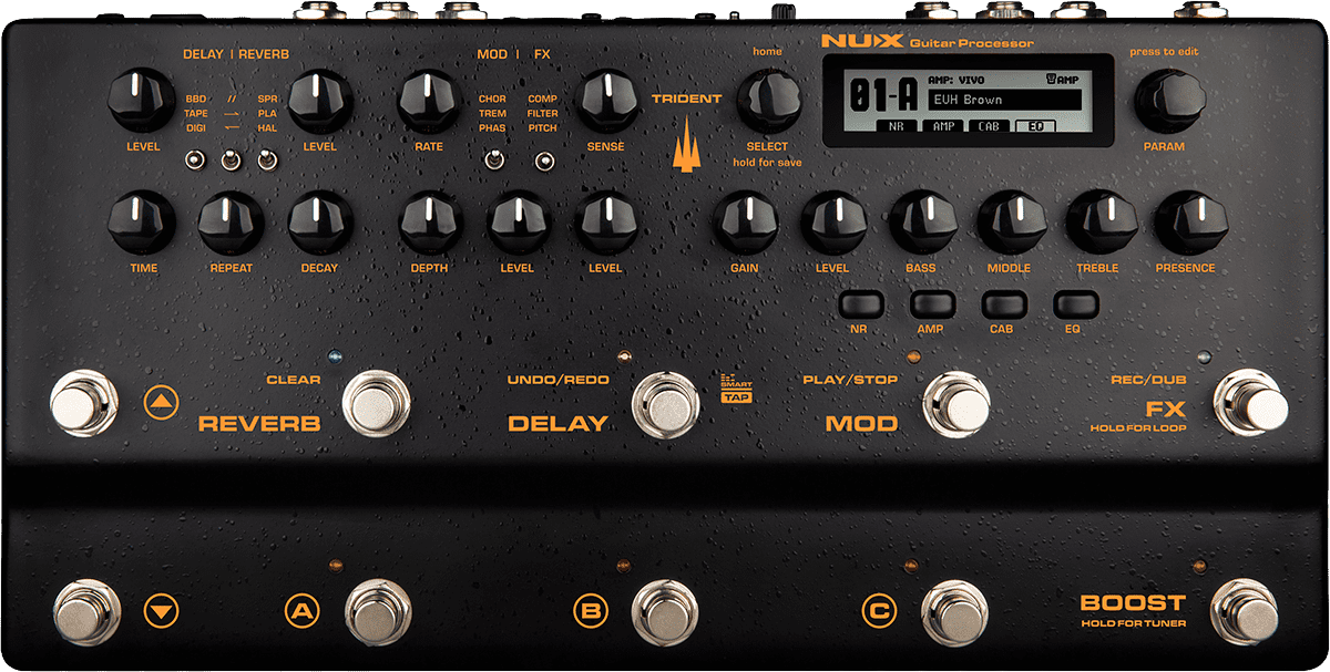 Trident Guitar Processor mit Amp-Modeling