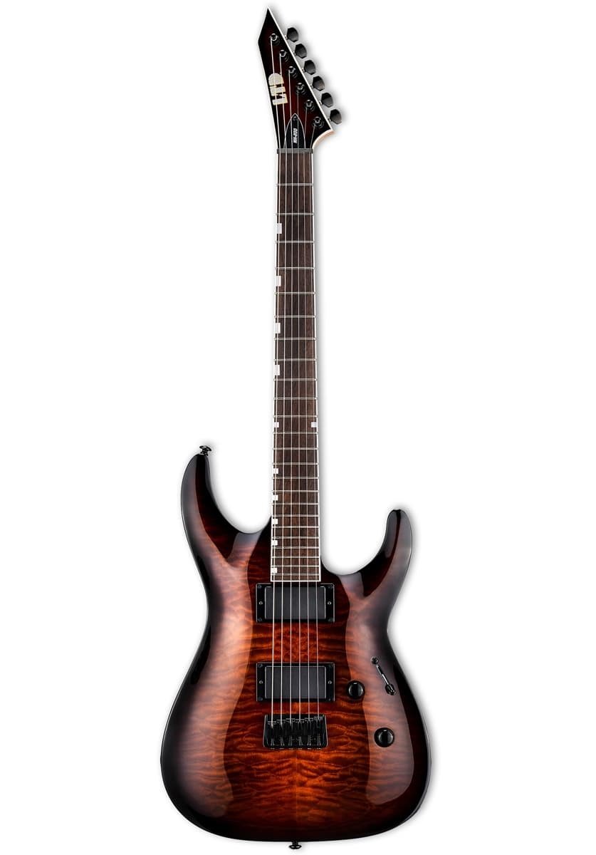 MH-200HT QM Dark Brown Sunburst E-Gitarre