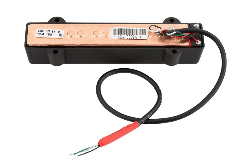 J-Style Bass Pickup Noise-Cancelling Stacked Coil 6-String Bridge
