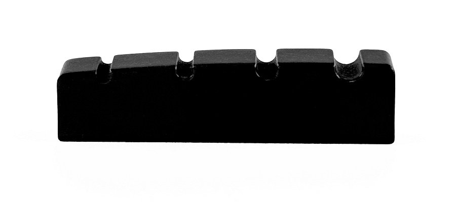 Black TUSQ XL PT-1217-00 Slotted Bass Nut 4 string (45.05 mm) Flat  Wound