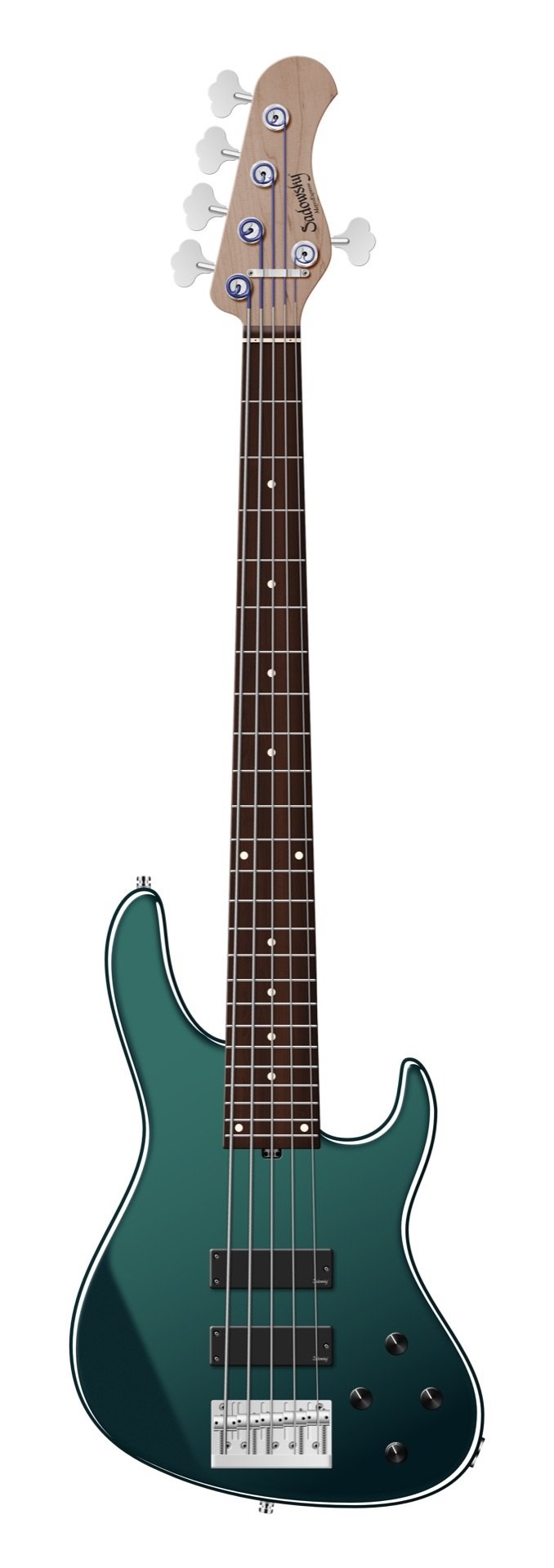 MetroExpress 24-Fret Modern Bass 5 Sherwood Green Metallic