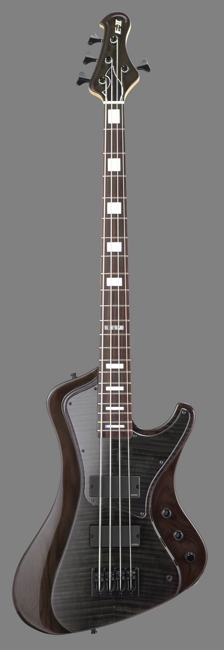 E-II Stream Bass, Flamed Maple, See-Thru-Black