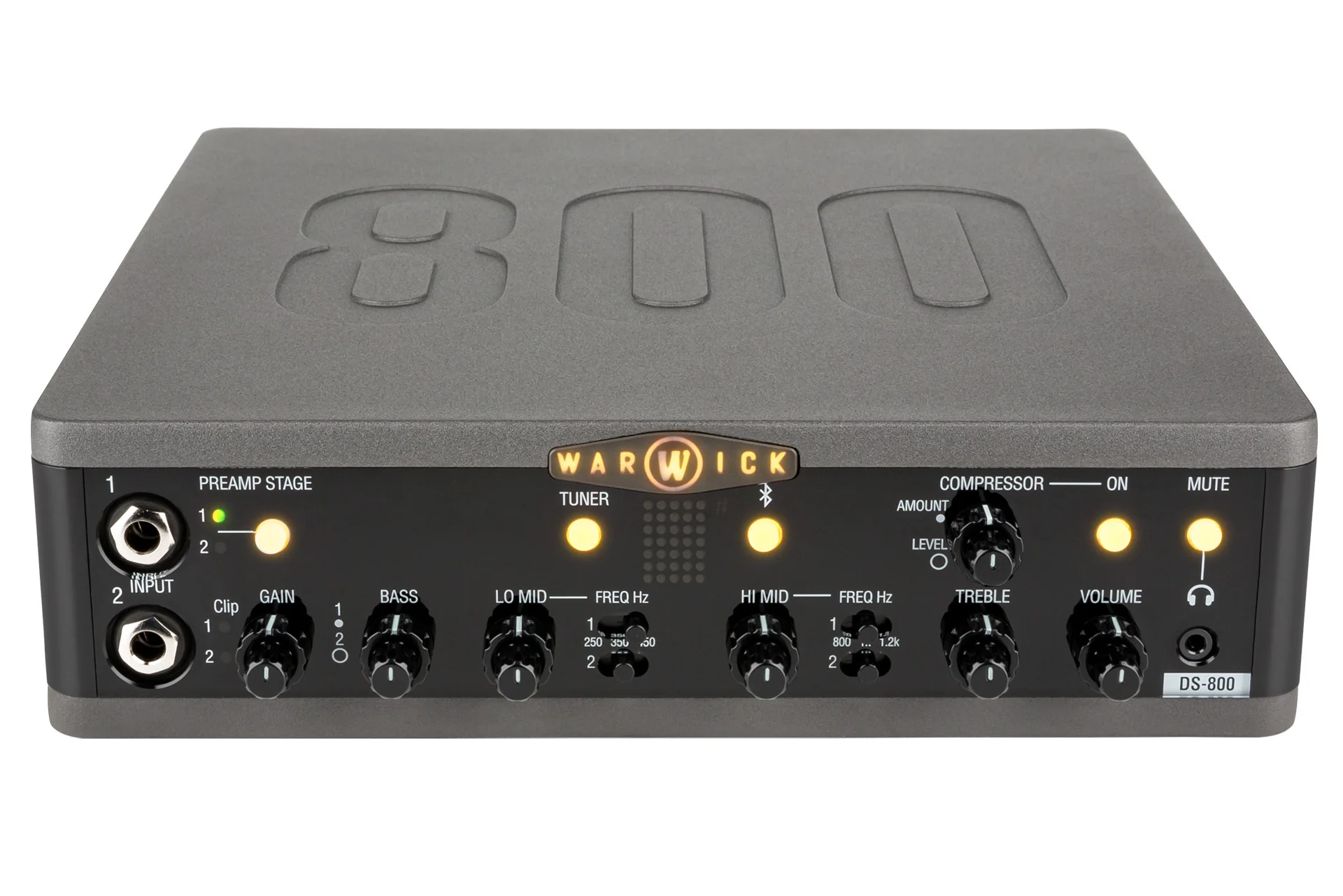 Stage Series DS 800 Double Stage Bass Amp Head with USB-Interface, 800 Watt