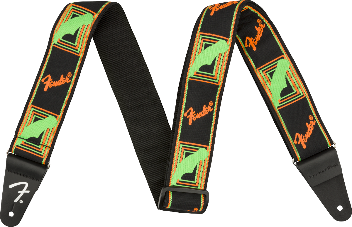 Neon Monogrammed Strap Green/Orange