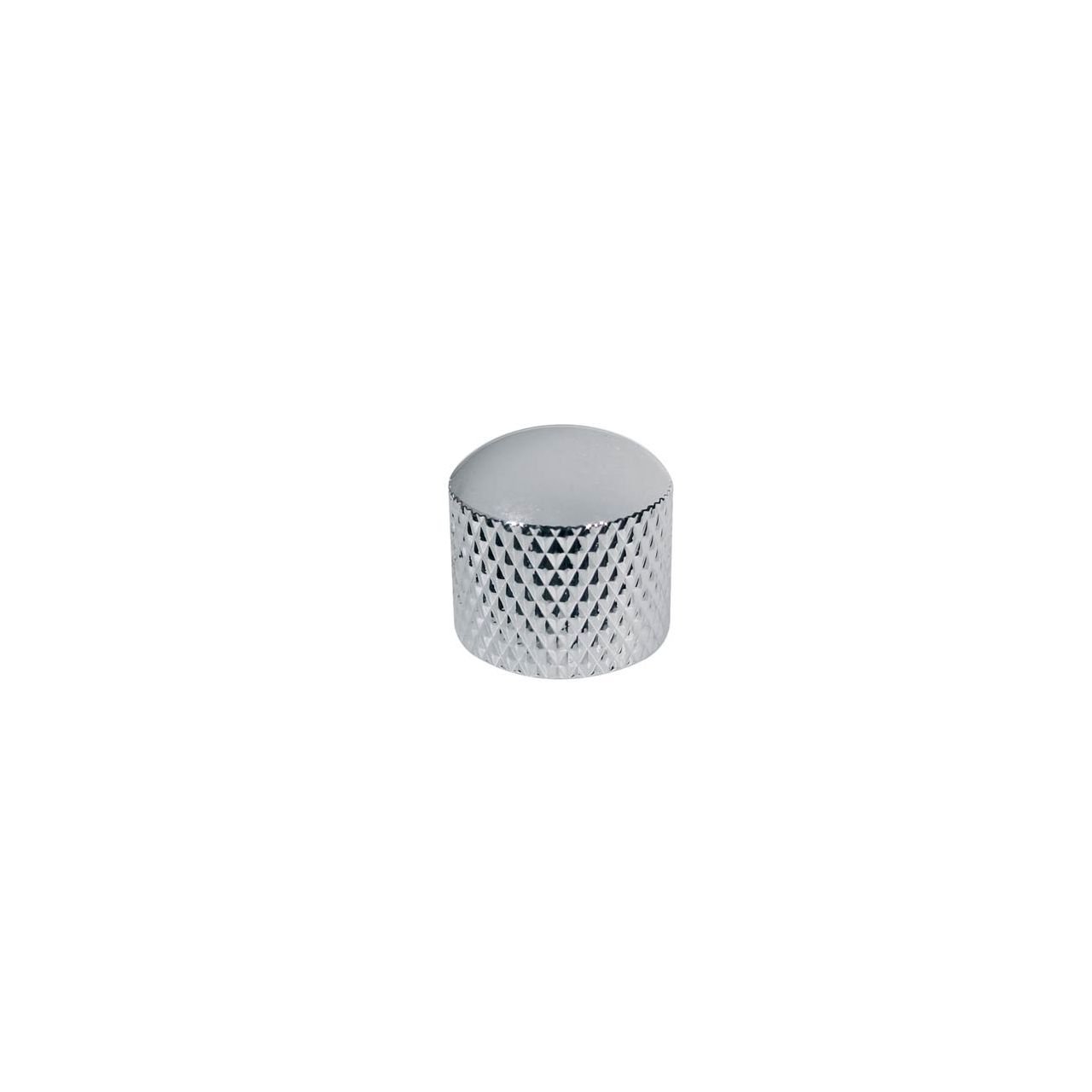 Potiknopf, Dome Knob, Metall, chrom, 19,0mmx19.0mm, push on, 6,0mm Schaft