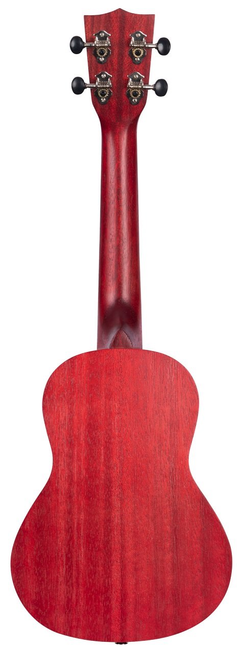 KA-MRT-RED-C - Adobe Red Watercolor Meranti Concert Ukulele
