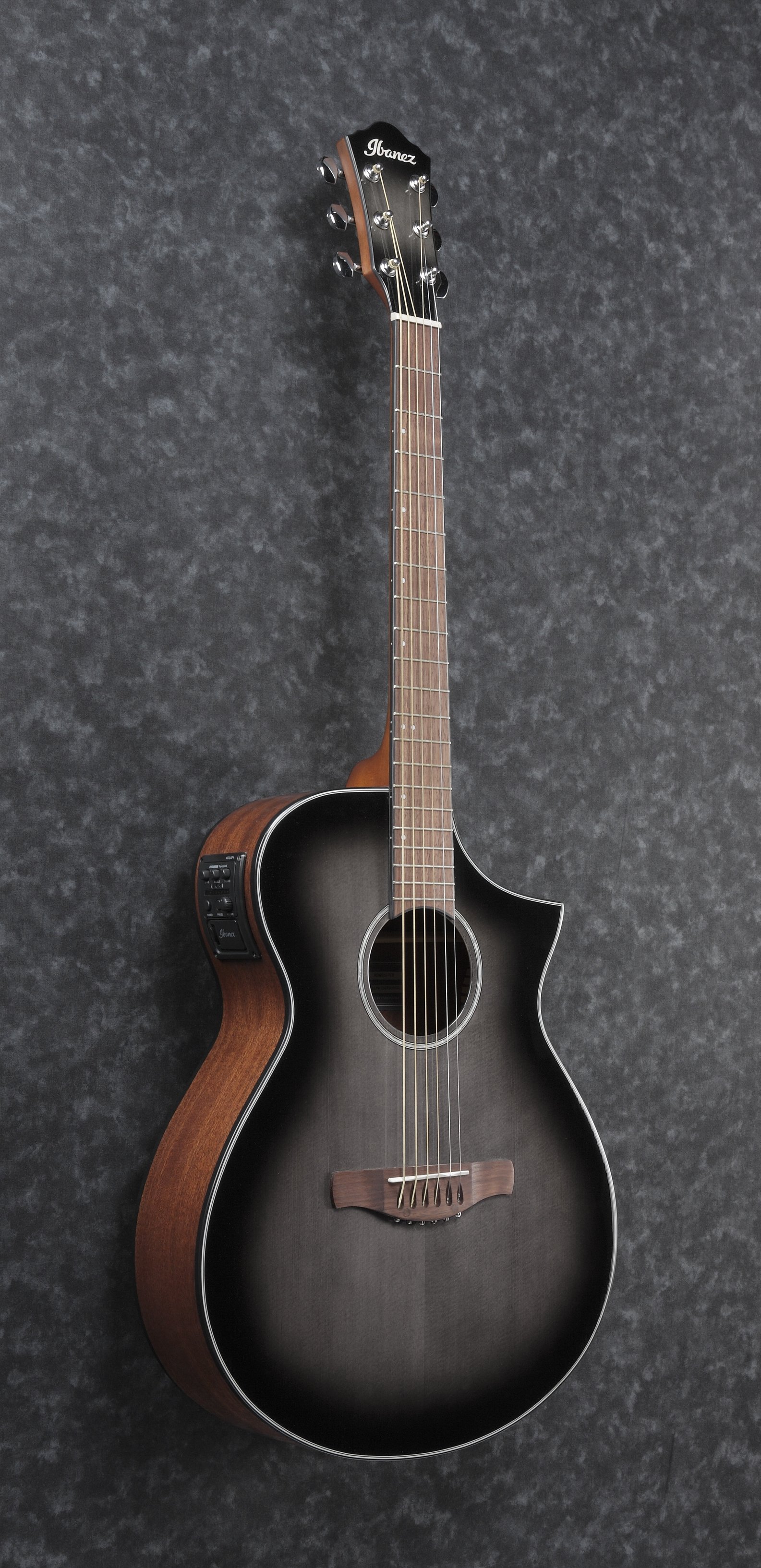 AEWC11-TCB Westerngitarre Transparent Charcoal Burst 