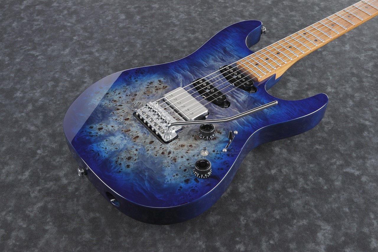 AZ226PB E-Gitarre in Cerulean Blue Burst + Gigbag PGPGB