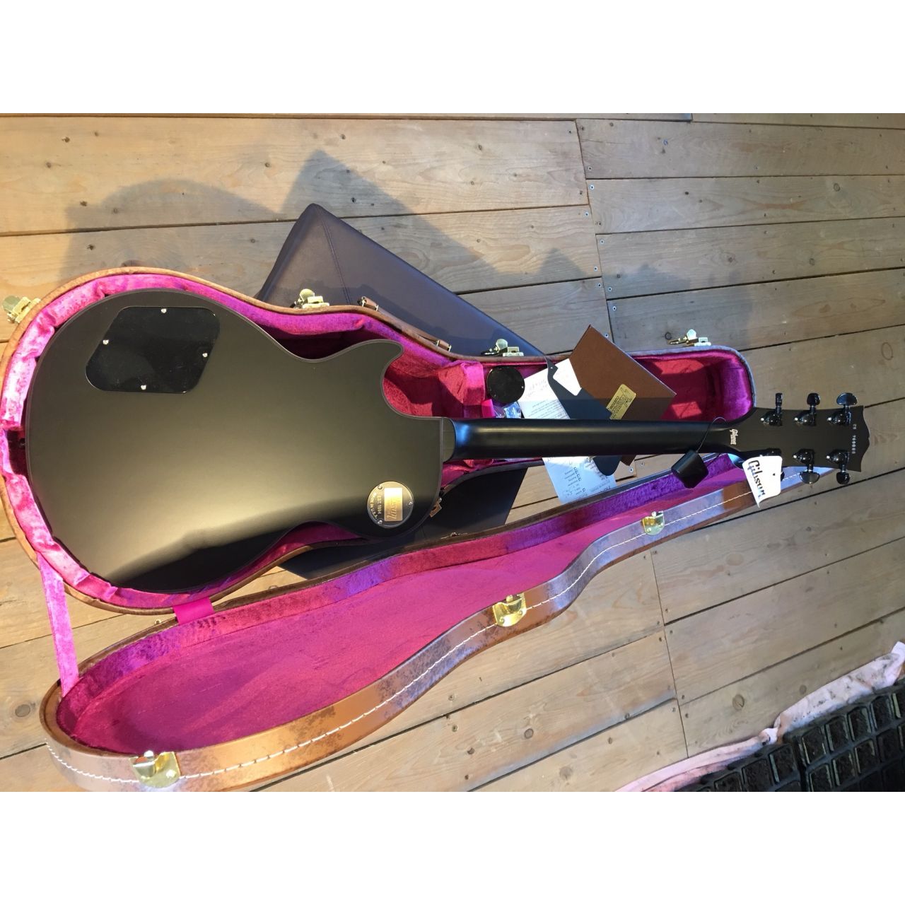 Les Paul Custom Satin Black - Custom E-Gitarre