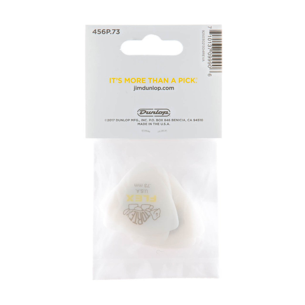 Tortex Flex Triangle Picks, Player's Pack, 6 pcs., white, 0.73 mm
