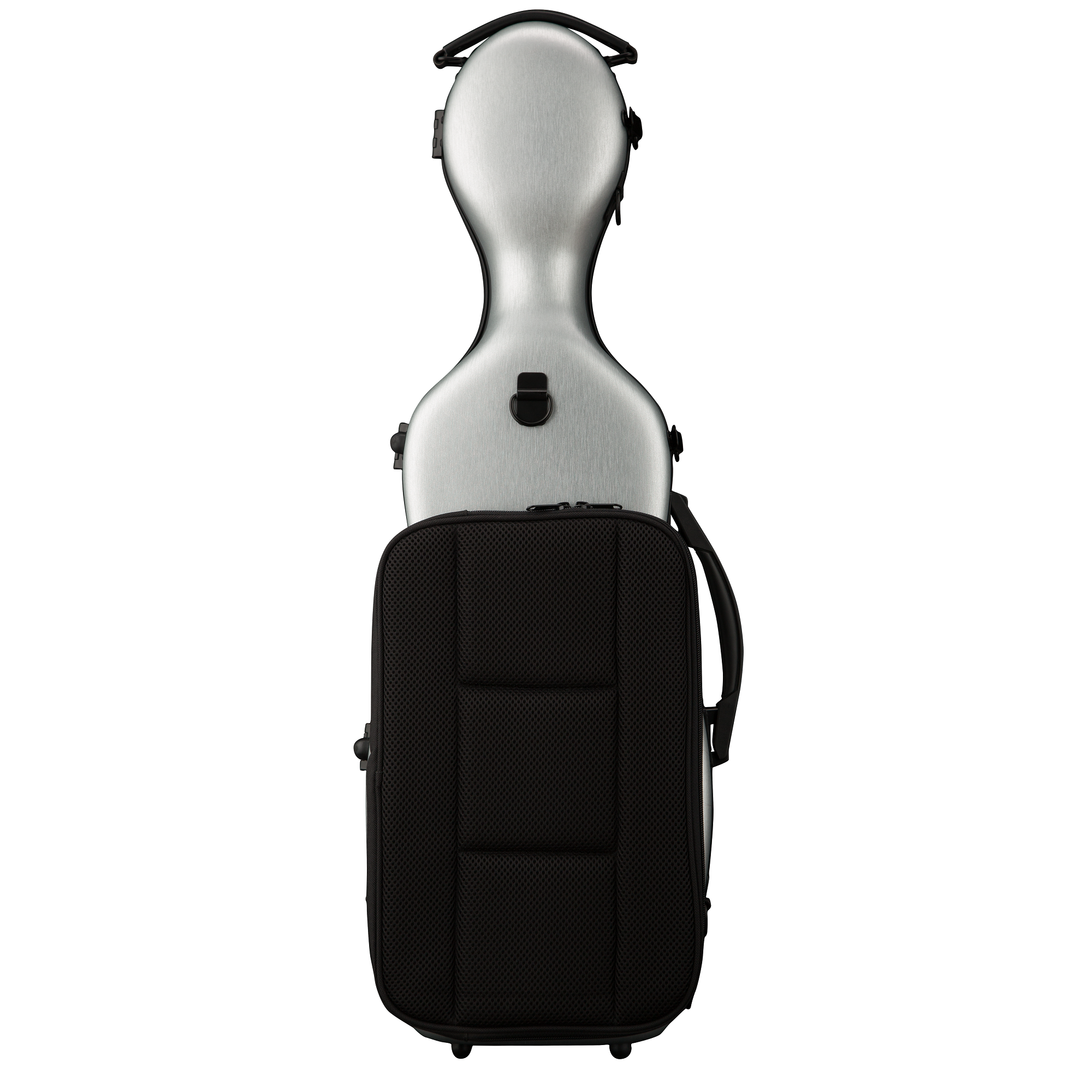 CAVL30 Polycarbonat 4/4 Violinkoffer Brushed Silver