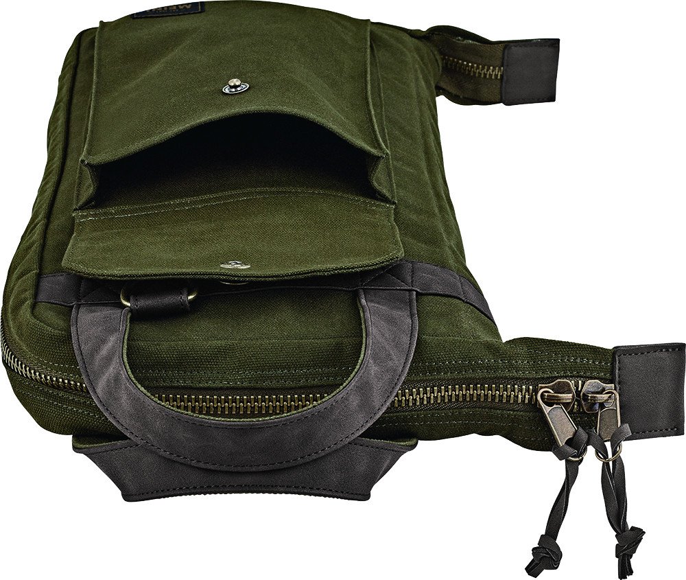 Canvas Stick Bag - Forest Green