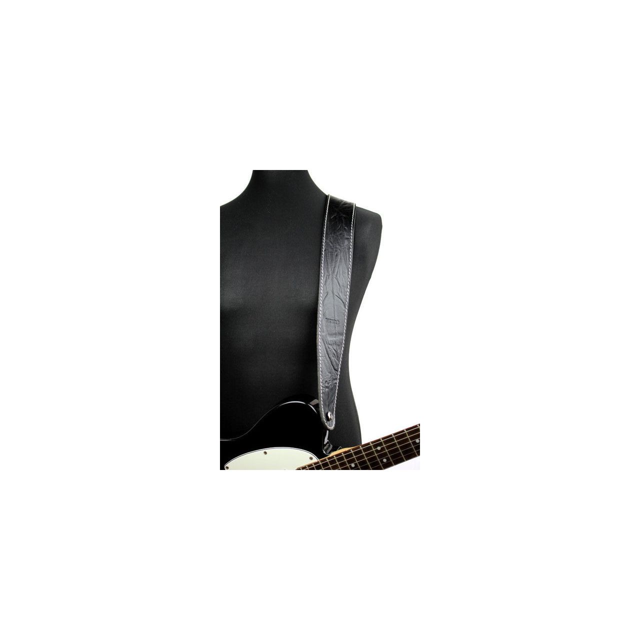 1513 Raw II Contour Wrinkle Black - Gitarrengurt, Made in Germany