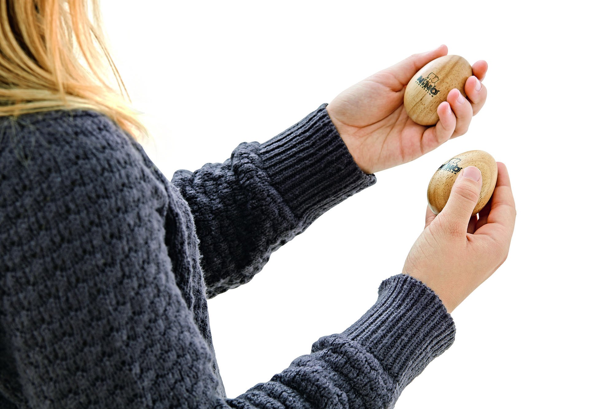Holz Egg Shaker (Paar) – Percussion Rasseln für Kinder