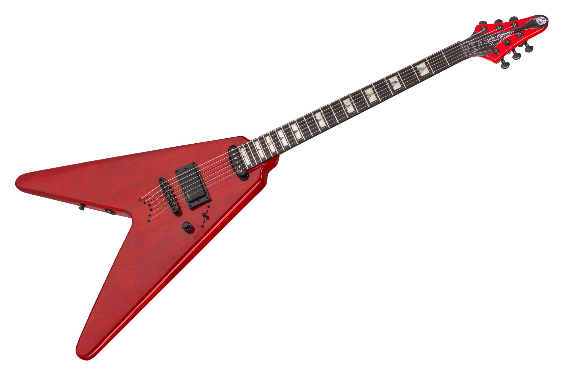 Artist Line Shark WH-1 - Majesty Red Blackburst Transparent High Polish E-Gitarre