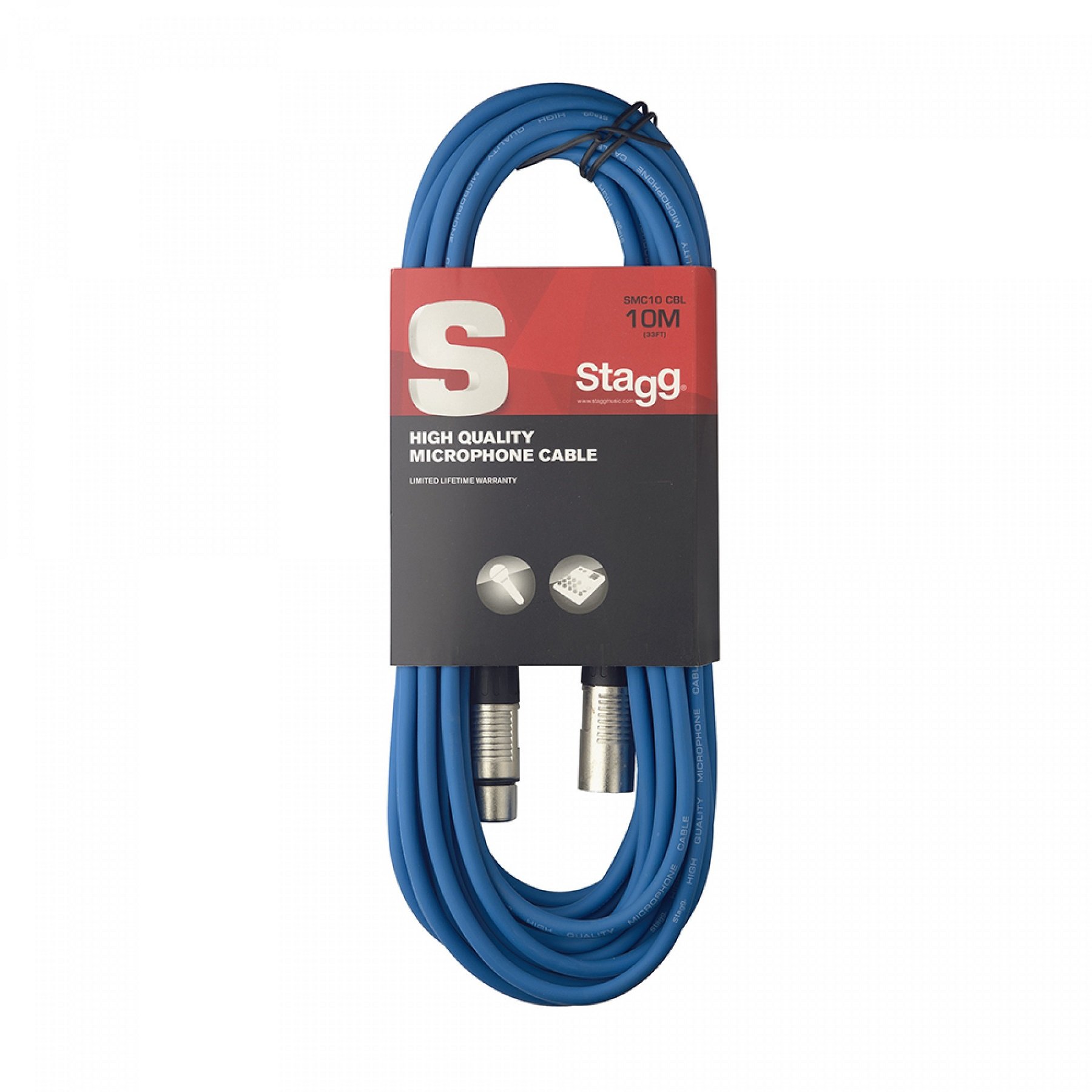 SMC10 CBL Mikrofonkabel, XLR/XLR (m/f), 10 m , blau