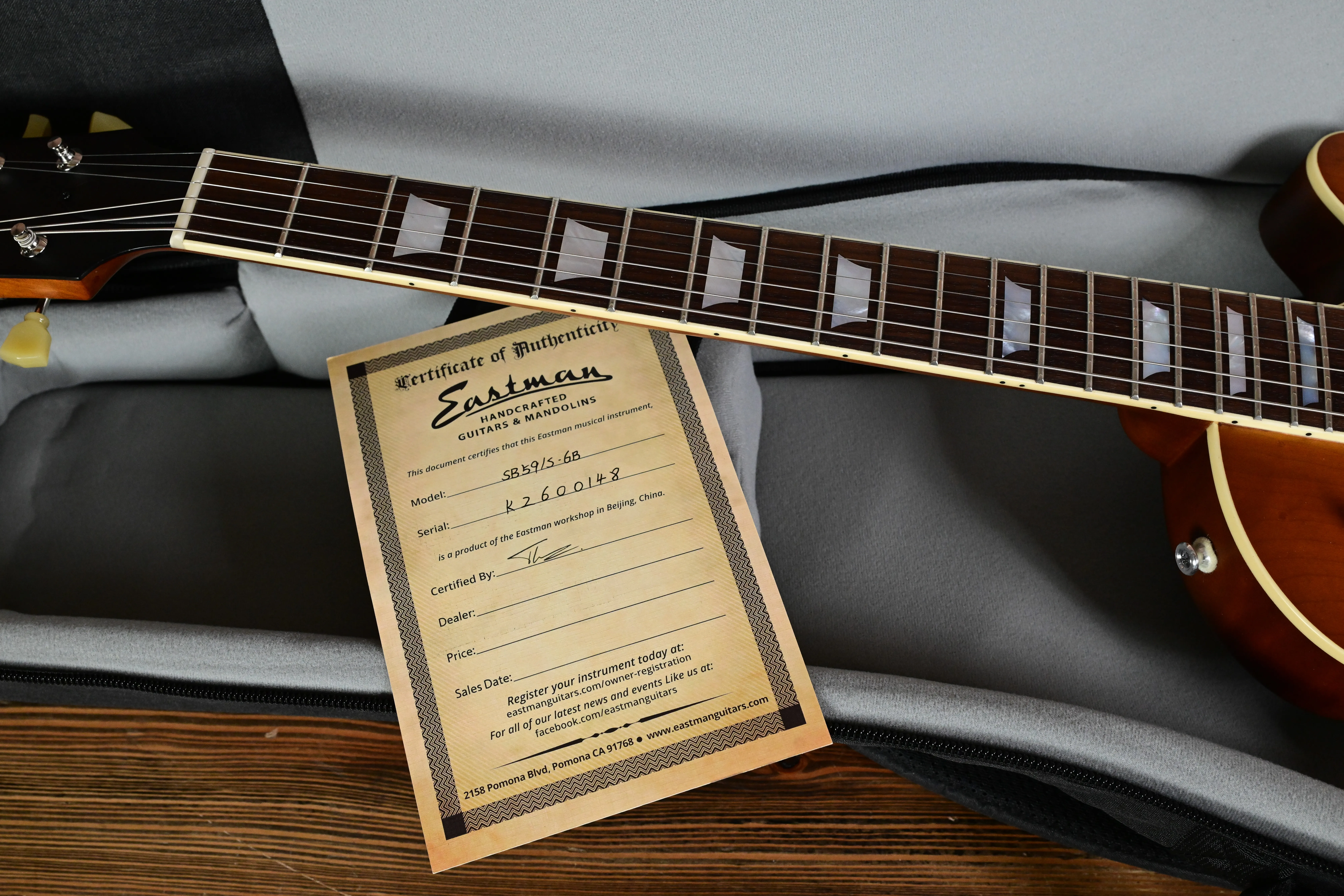 SB59 Vintage Satin Goldburst E-Gitarre