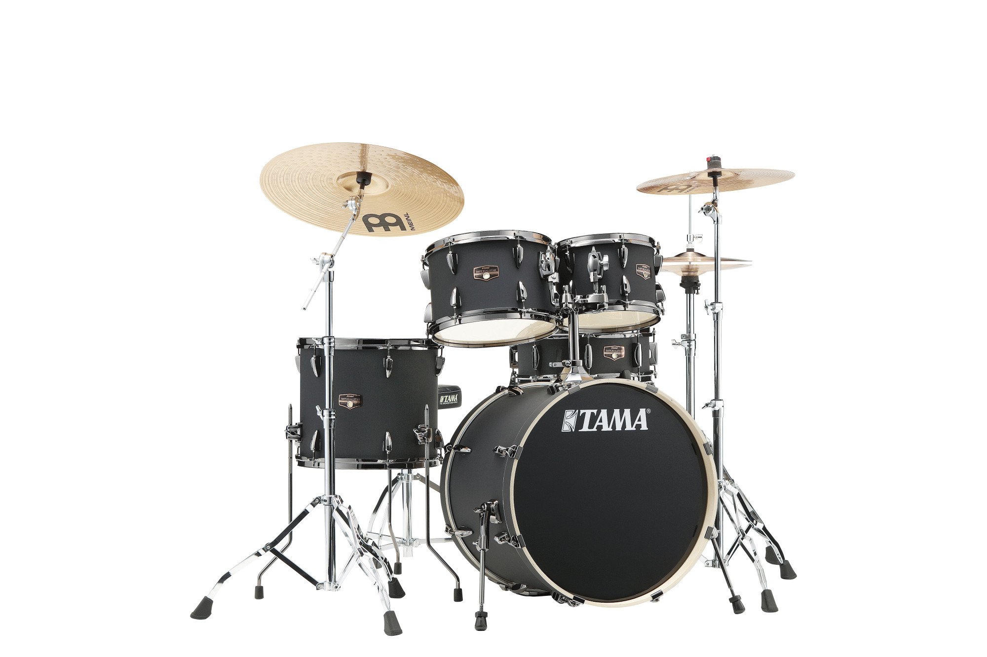 Imperialstar 20" 5pcs Drumset BOB - Blacked Out Nickel HW 