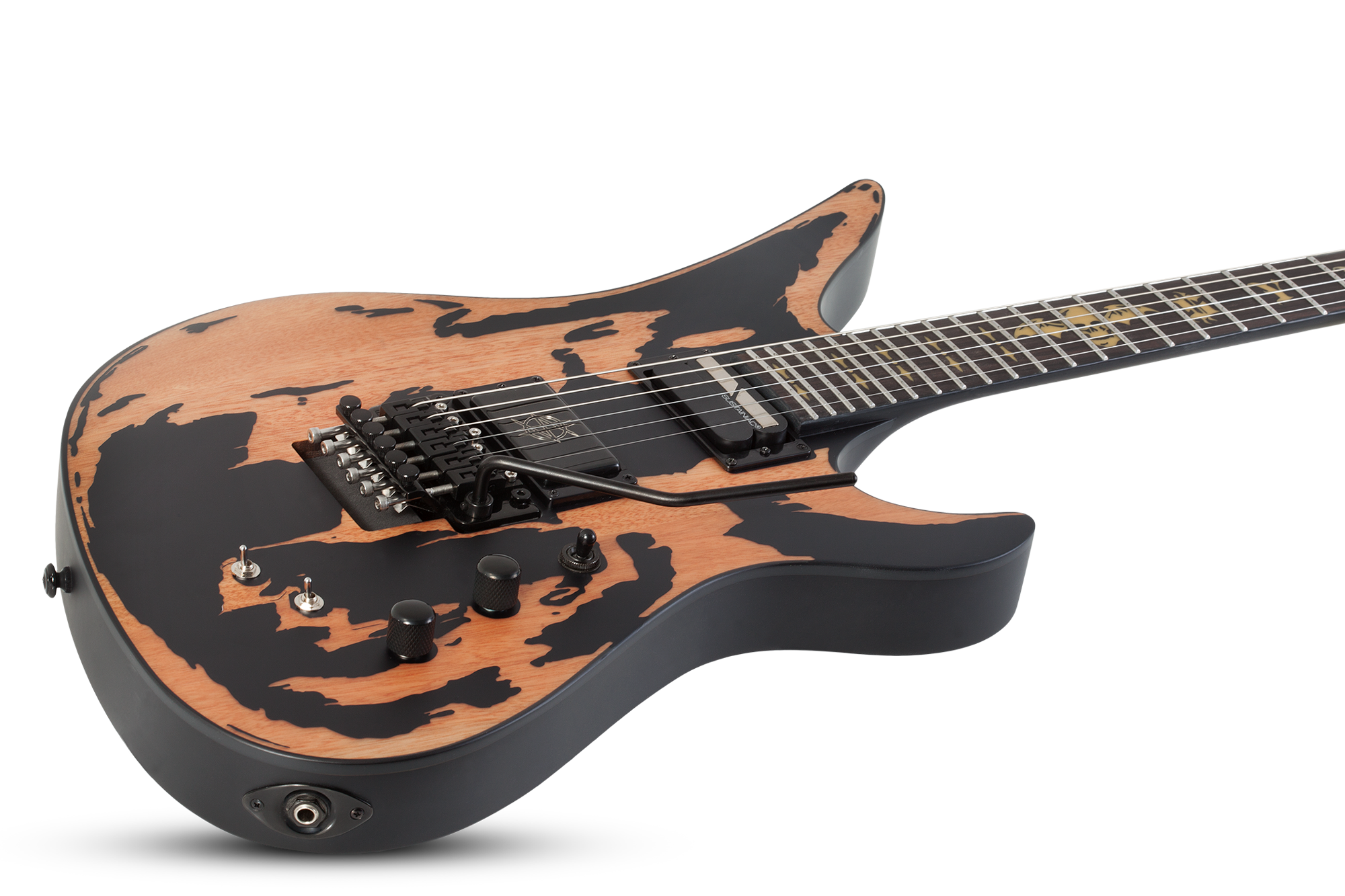 Synyster Gates Custom-S Distressed Satin Black  E-Gitarre