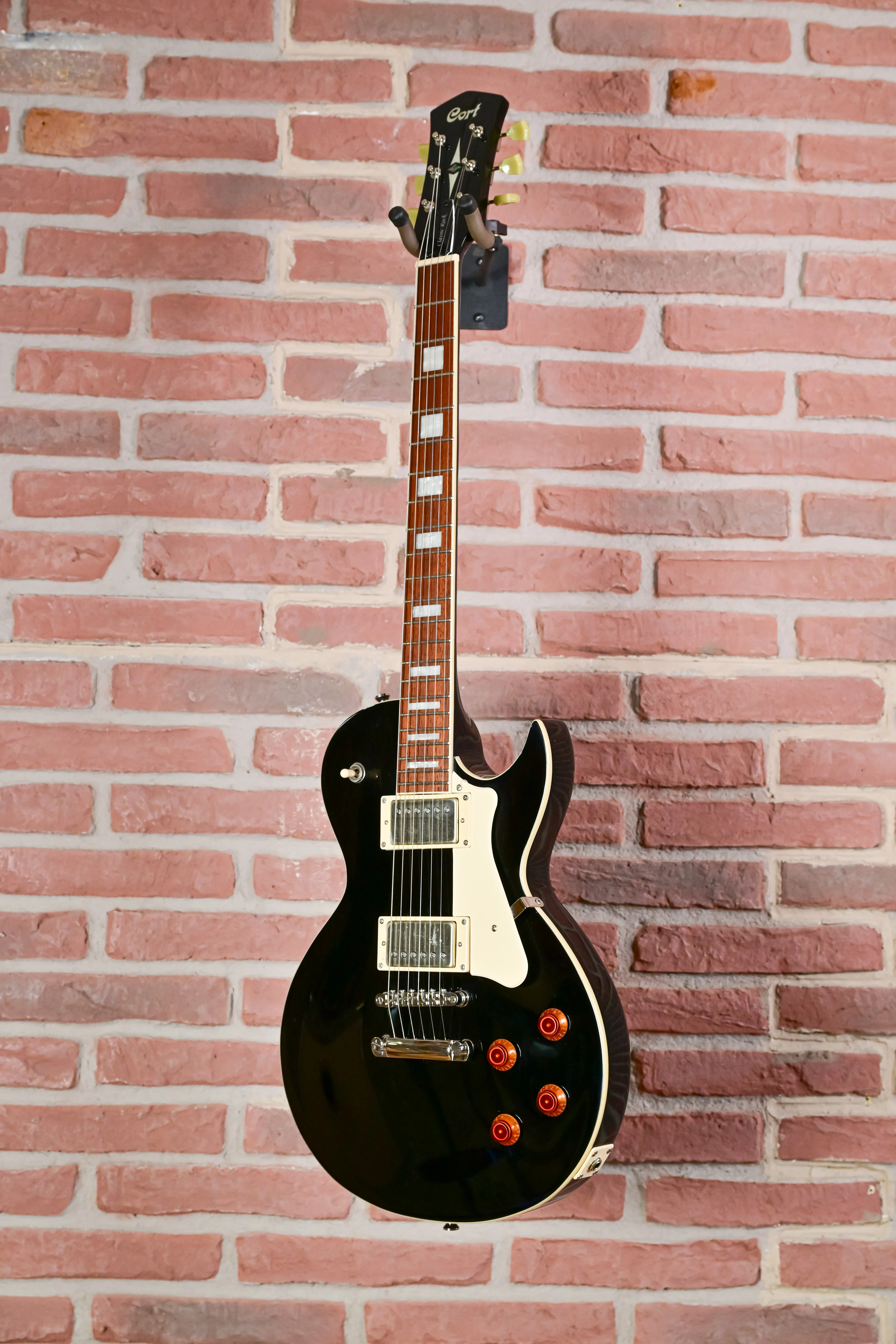 CR200 Single-Cut E-Gitarre Schwarz