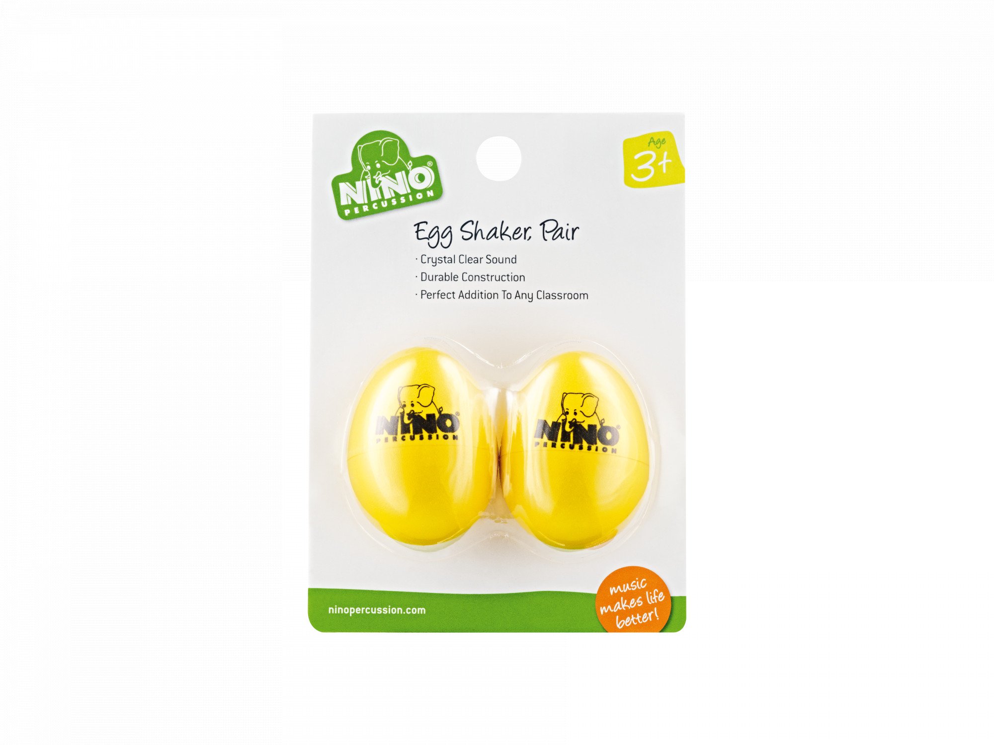 Egg Shaker Paar Yellow
